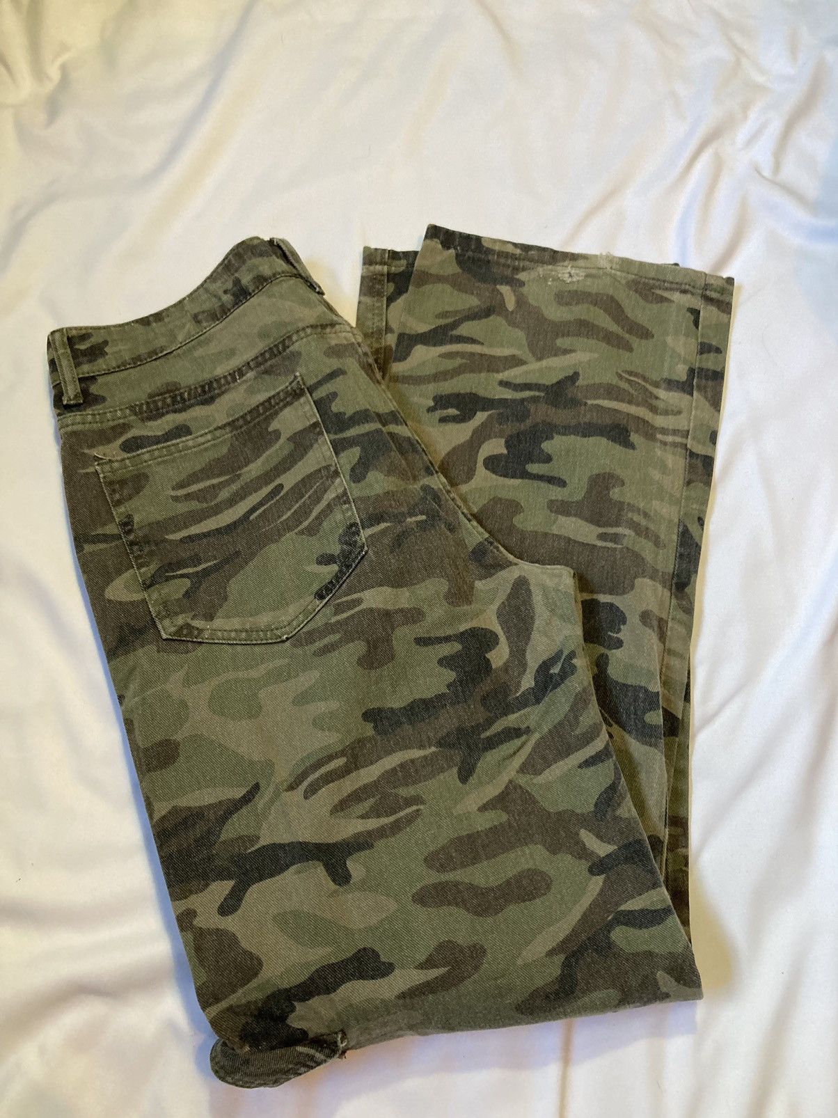 Shein SHEIN street style camo straight leg jeans Size 36" / US 14 / IT 50 - 4 Thumbnail