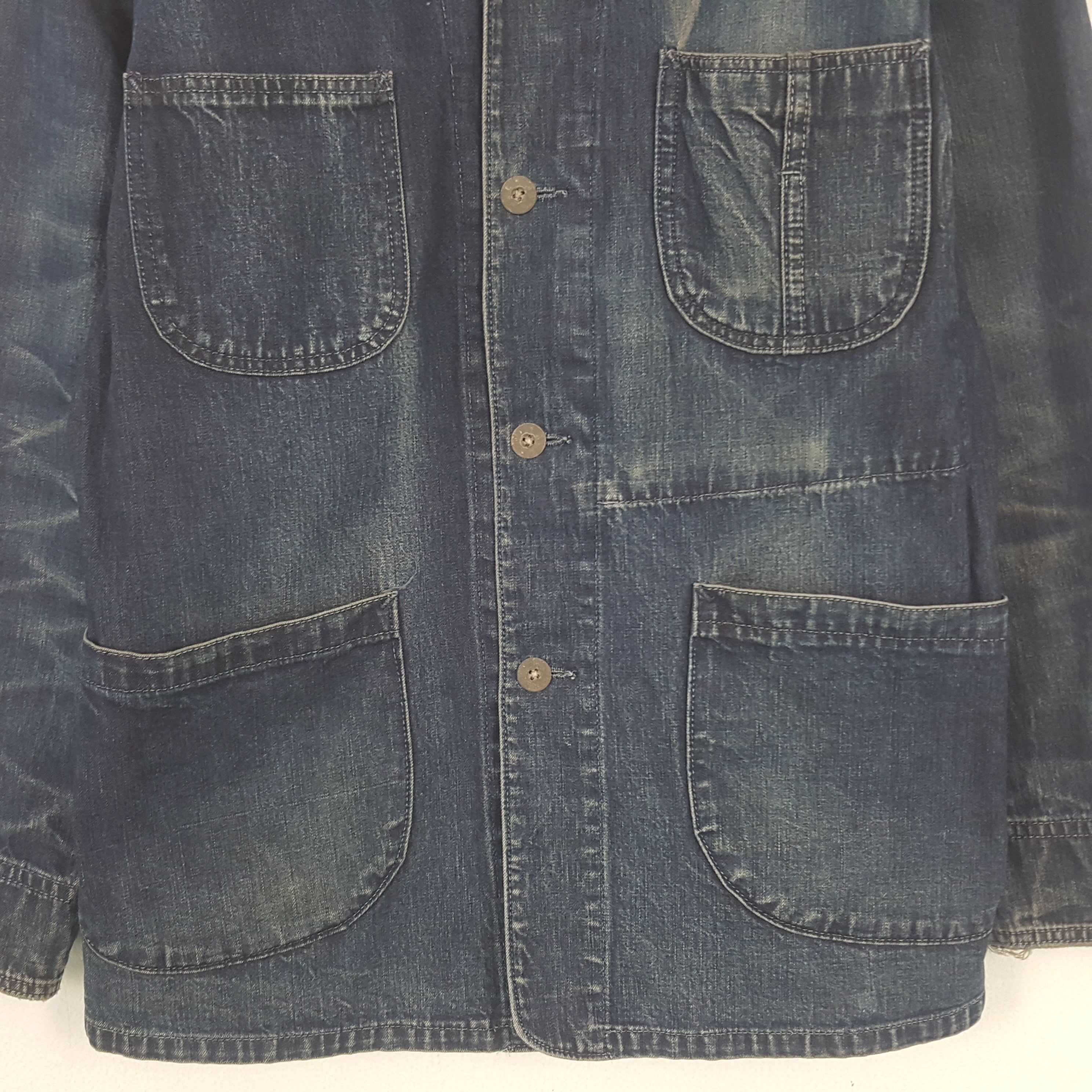 Ralph Lauren × Vintage Vintage RRL Ralph Lauren Fashion Denim Jacket Size US XL / EU 56 / 4 - 2 Thumbnail