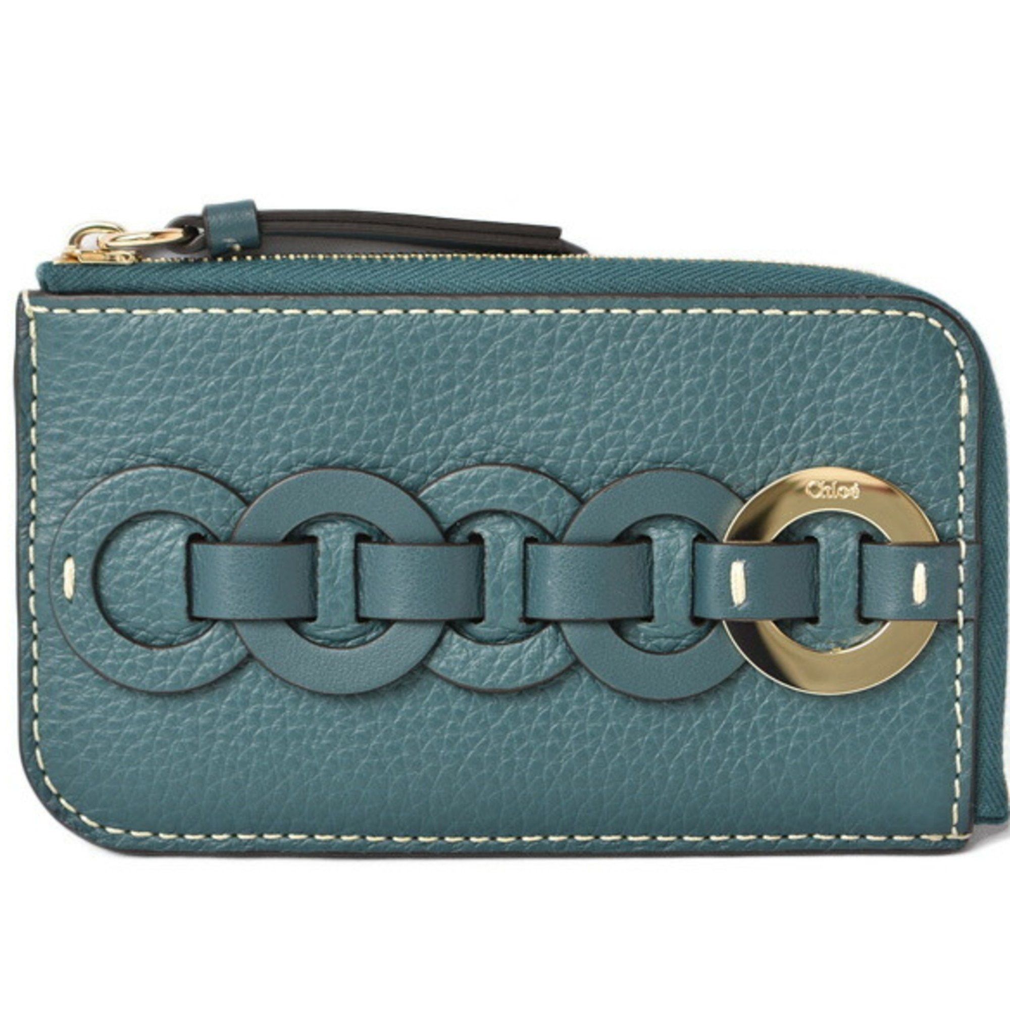 image of Chloe Chloé Darryl Wallet in Blue, Women's