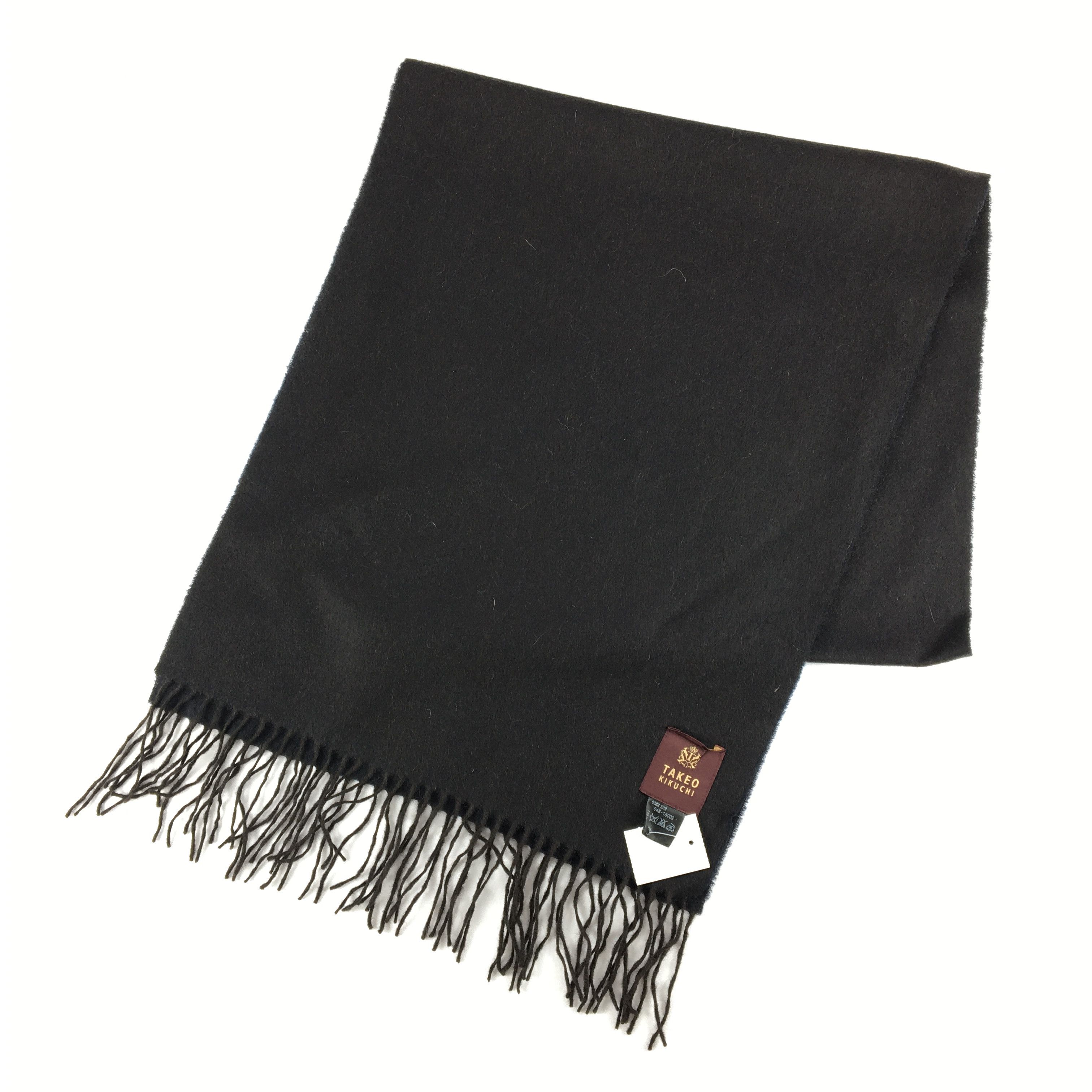 Takeo Kikuchi Vintage Y2K Takeo Kikuchi Scarf Muffler Wool Fringe Scarves Size ONE SIZE - 3 Thumbnail