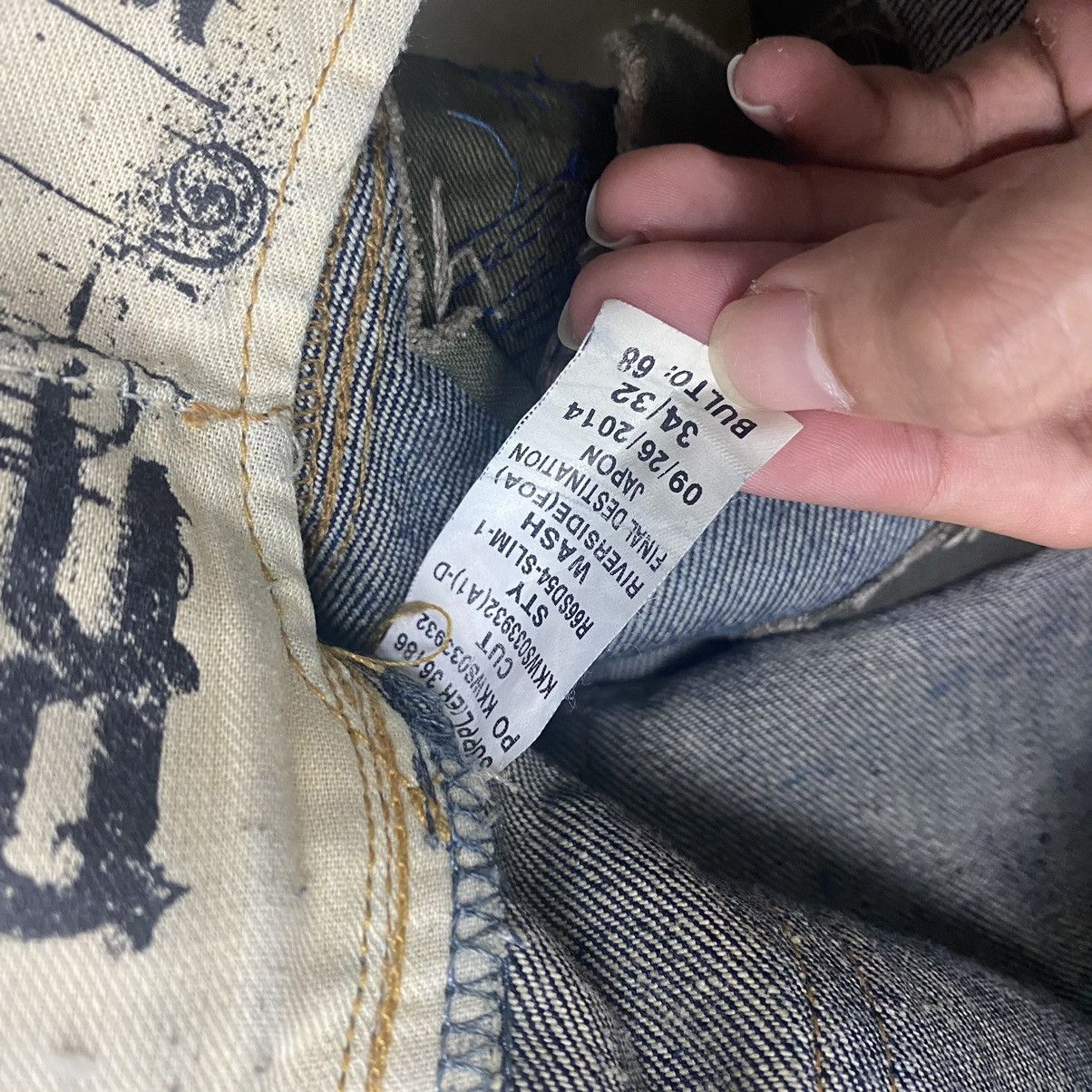 Polo Ralph Lauren W34-36 Polo Ralph Lauren Distressed Denim Jeans Army Ripped Size US 34 / EU 50 - 17 Thumbnail