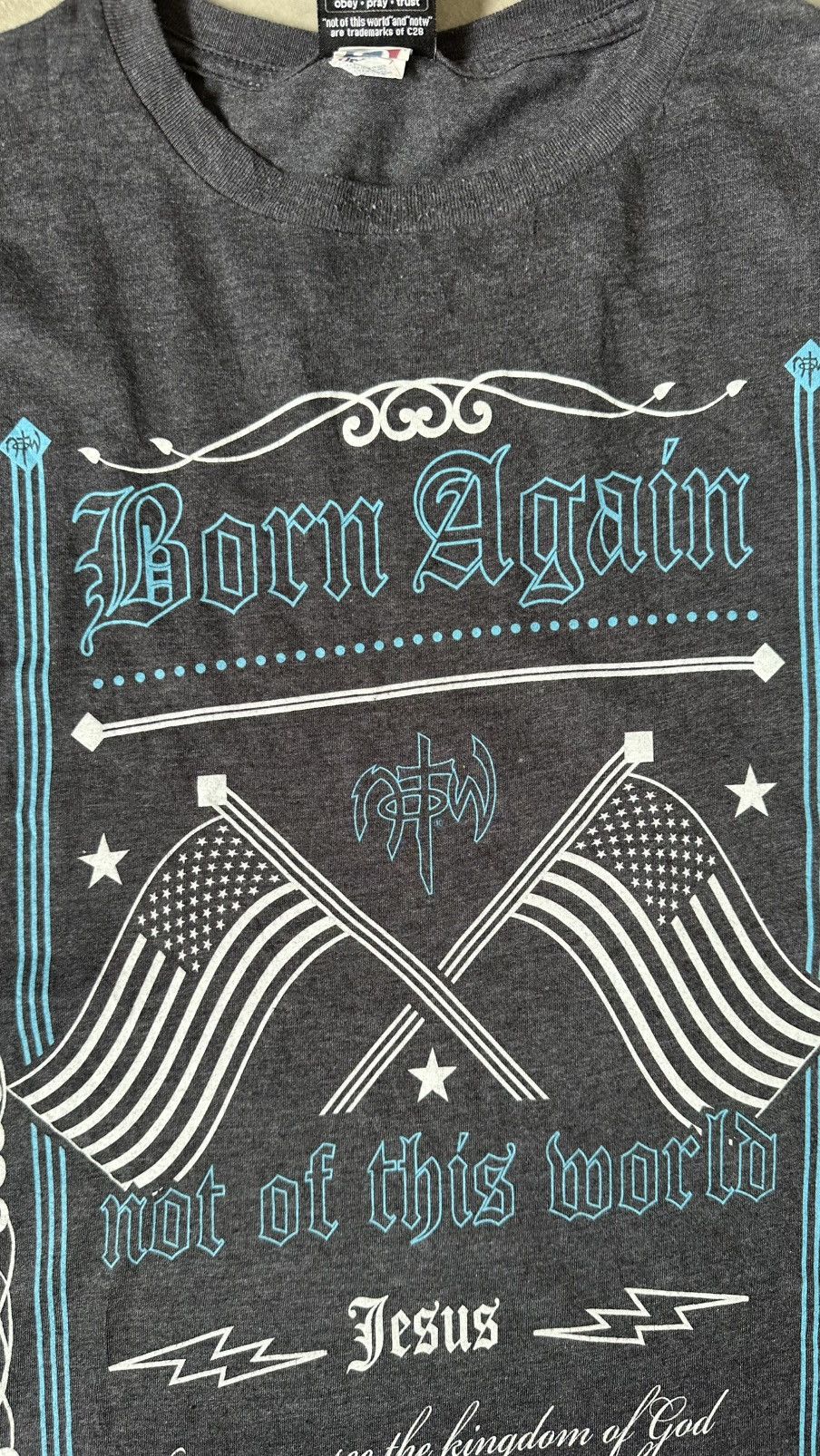 Vintage NOT OF THIS WORLD AFFLICTION POEM TEE Size US XXL / EU 58 / 5 - 4 Thumbnail
