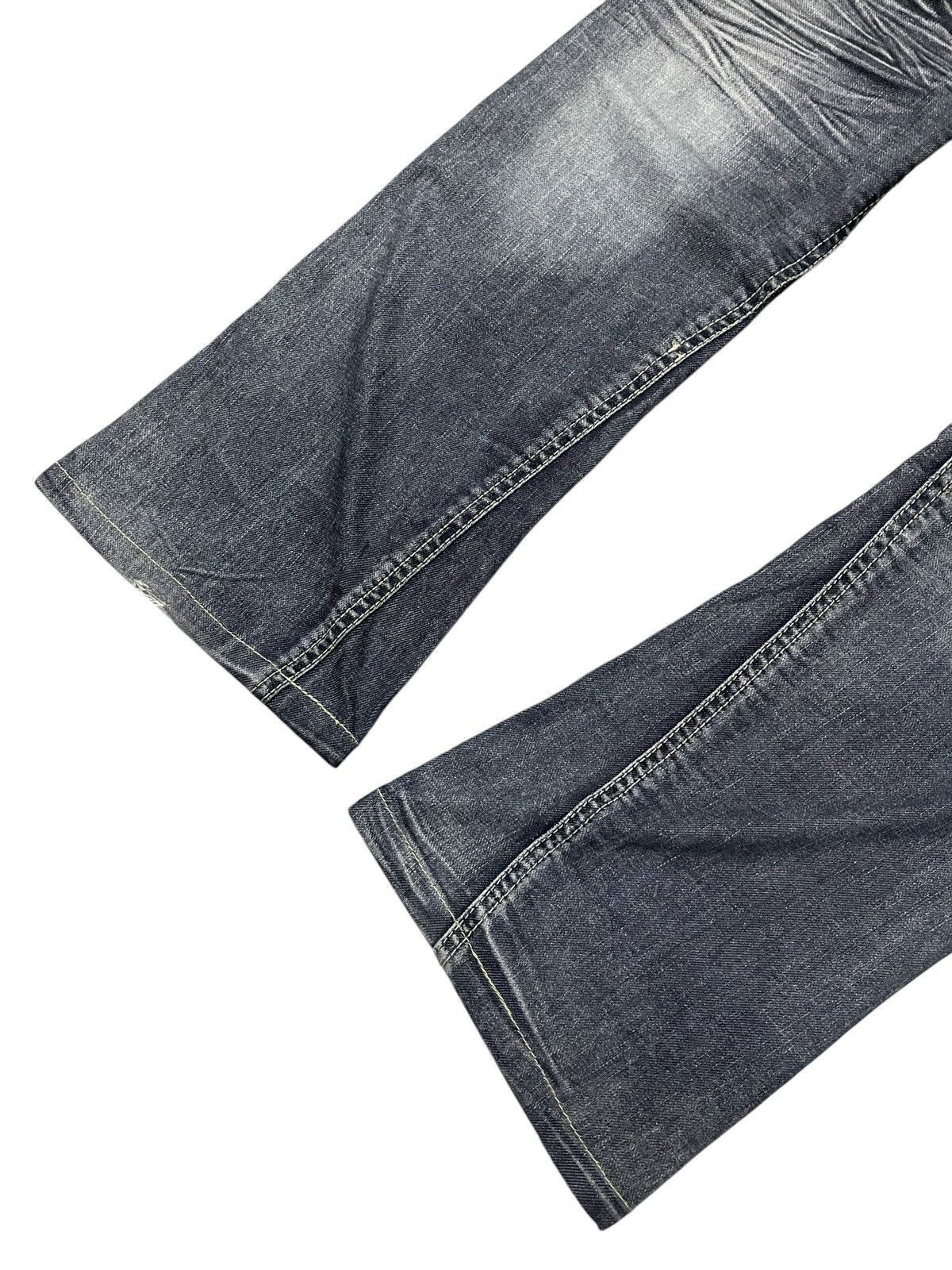Tete Homme × Tornado Mart Michel Klein Japan Panel Spiral Flared Denim Jeans Size US 30 / EU 46 - 16 Thumbnail