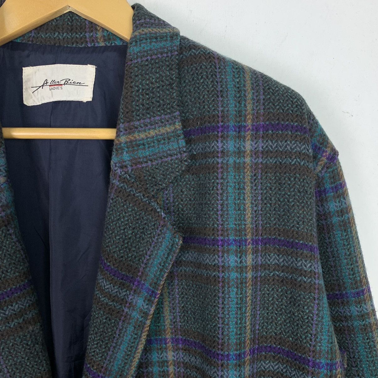 Japanese Brand × Vintage Vintage Allen Bien Plaid Jacket Size US L / EU 52-54 / 3 - 3 Thumbnail