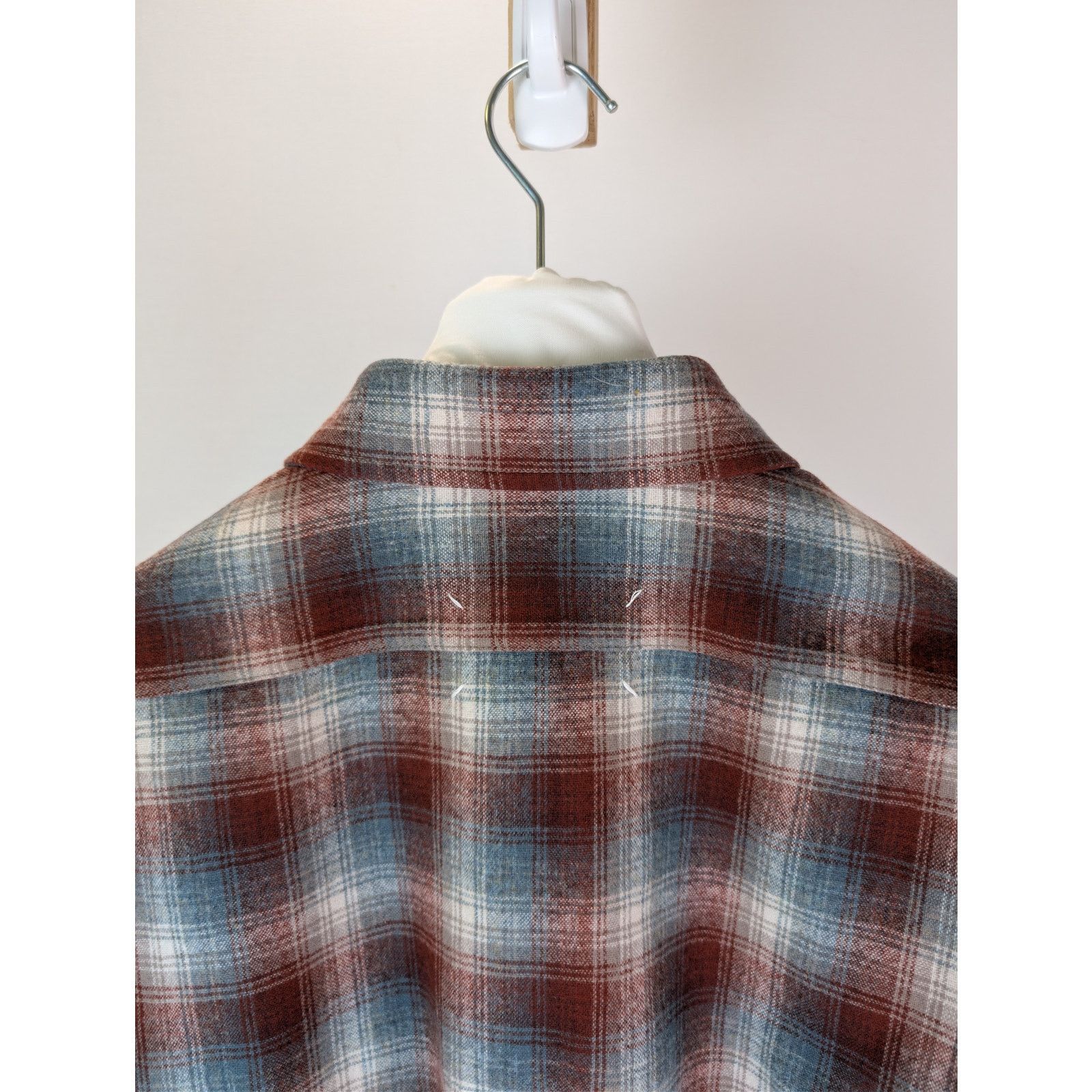 Maison Margiela × Pendleton o1rshd1 Pendleton Checked Wool Button up Shirt in Rust Size US S / EU 44-46 / 1 - 16 Thumbnail