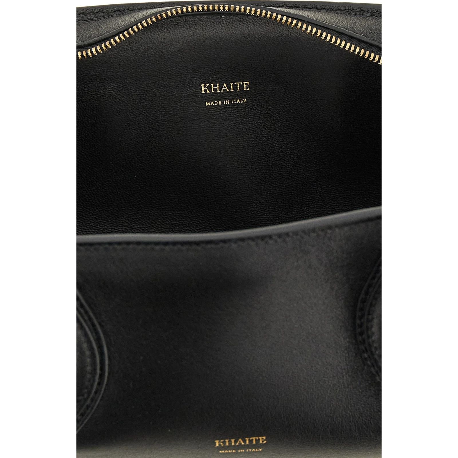 KHAITE KHAITE Donna Black Leather Shoulder Bag New & Authentic Size ONE SIZE - 4 Thumbnail