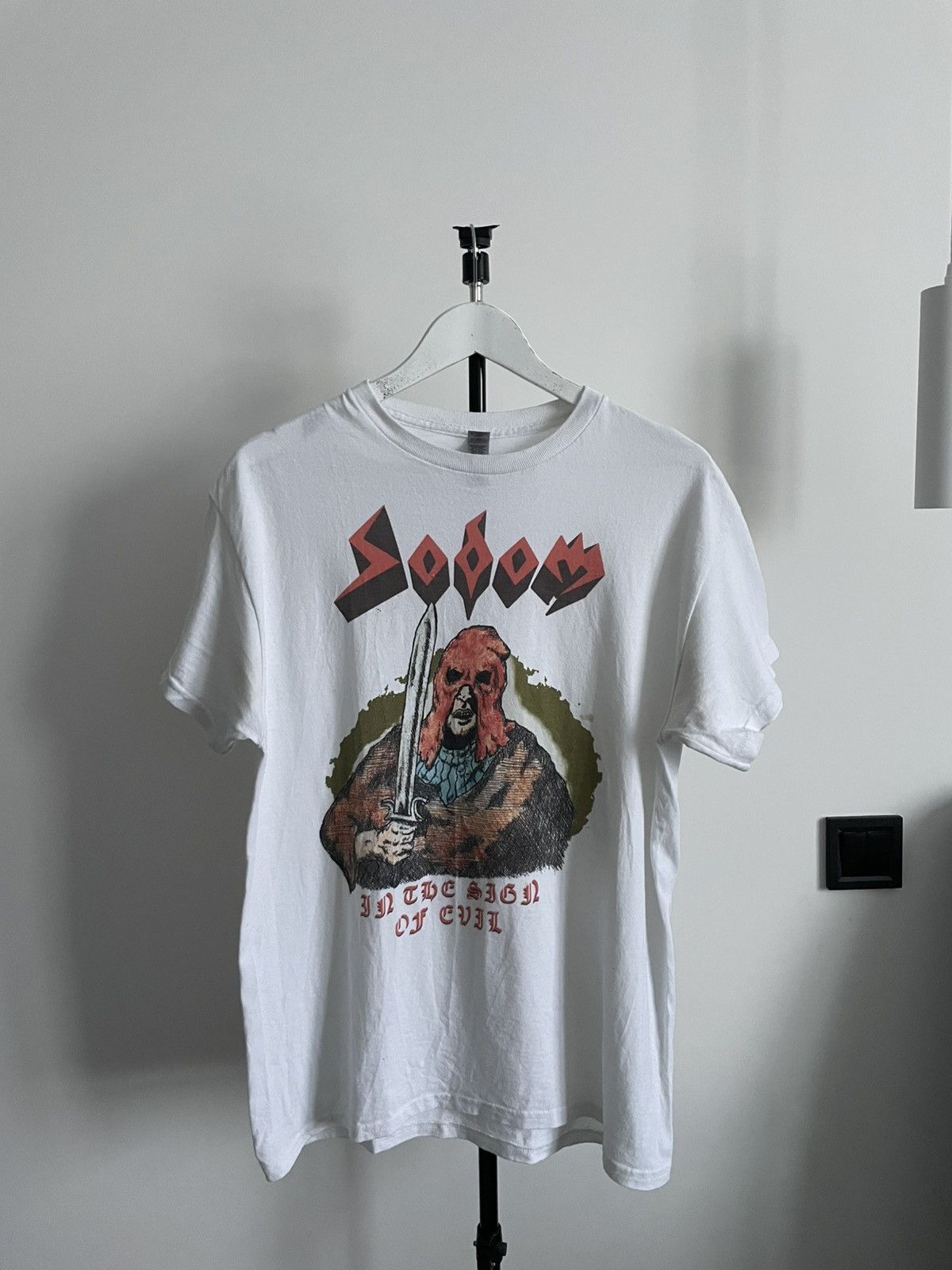 Band Tees Vintage Sodom “In The Sing Of Evil” T-Shirt Band Y2K RARE Size US M / EU 48-50 / 2 - 1 Thumbnail