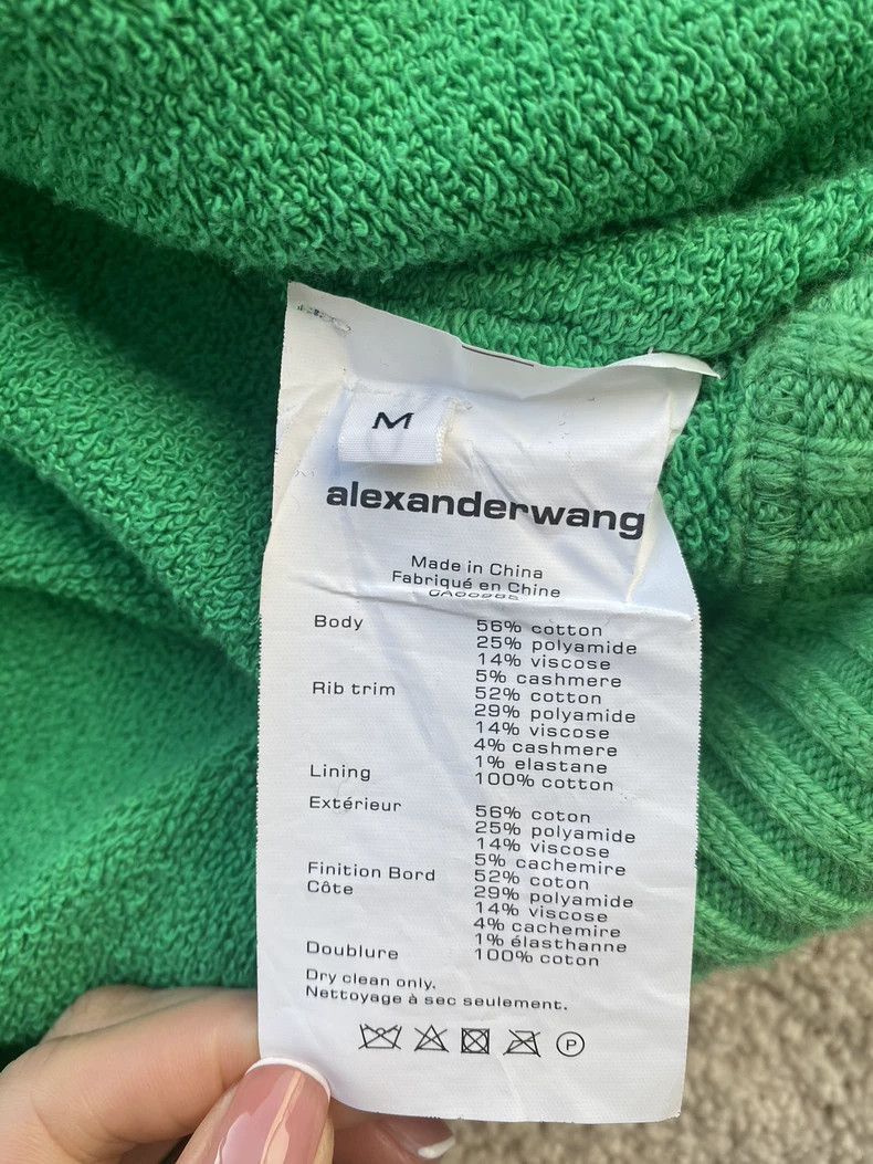 Alexander Wang Alexander Wang Green Round Neck Sweater- Size M / US 6-8 / IT 42-44 - 3 Thumbnail