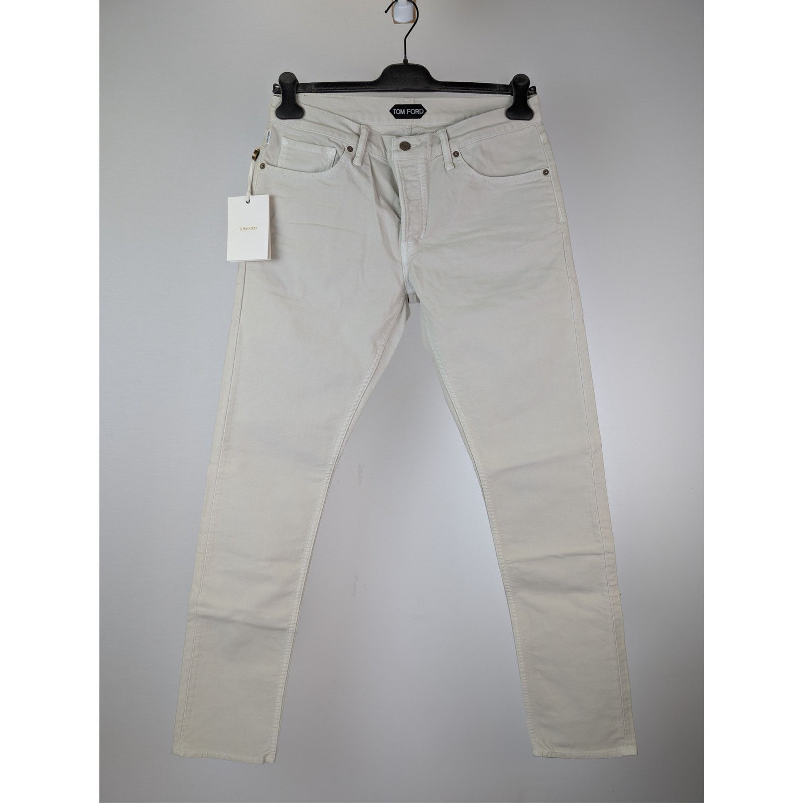 Tom Ford o1rshd1 Slim Fit Denim Jeans in Light Yellow Size US 33 - 1 Thumbnail