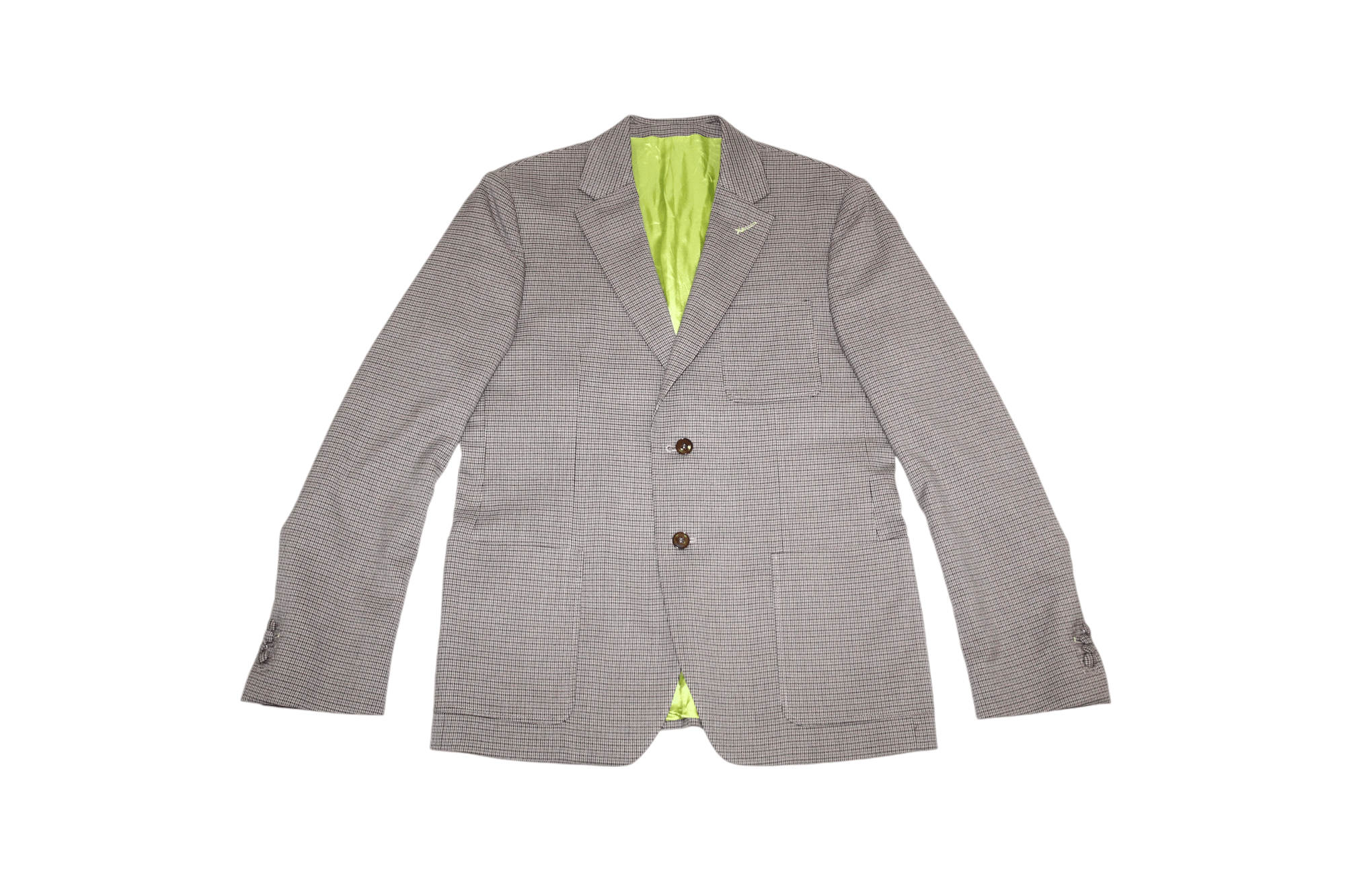 Other Circle Of Gentlemen Classic Houndstooth Blazer Satin Lining Size US L / EU 52-54 / 3 - 3 Thumbnail