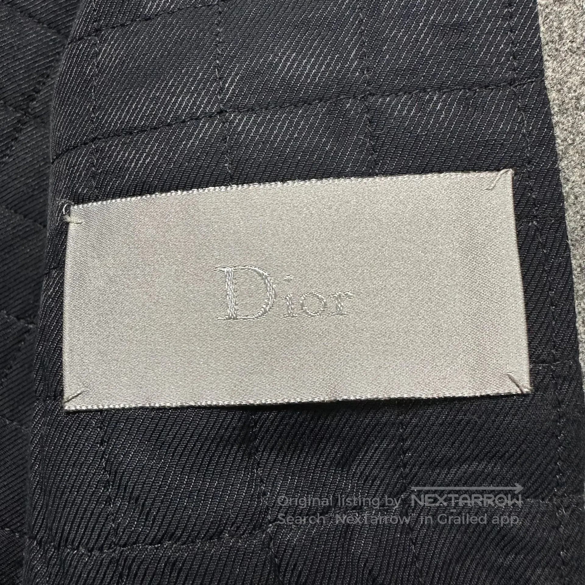 Dior Dior Homme Gray Moto Zip Wool Jacket. Size US L / EU 52-54 / 3 - 7 Thumbnail