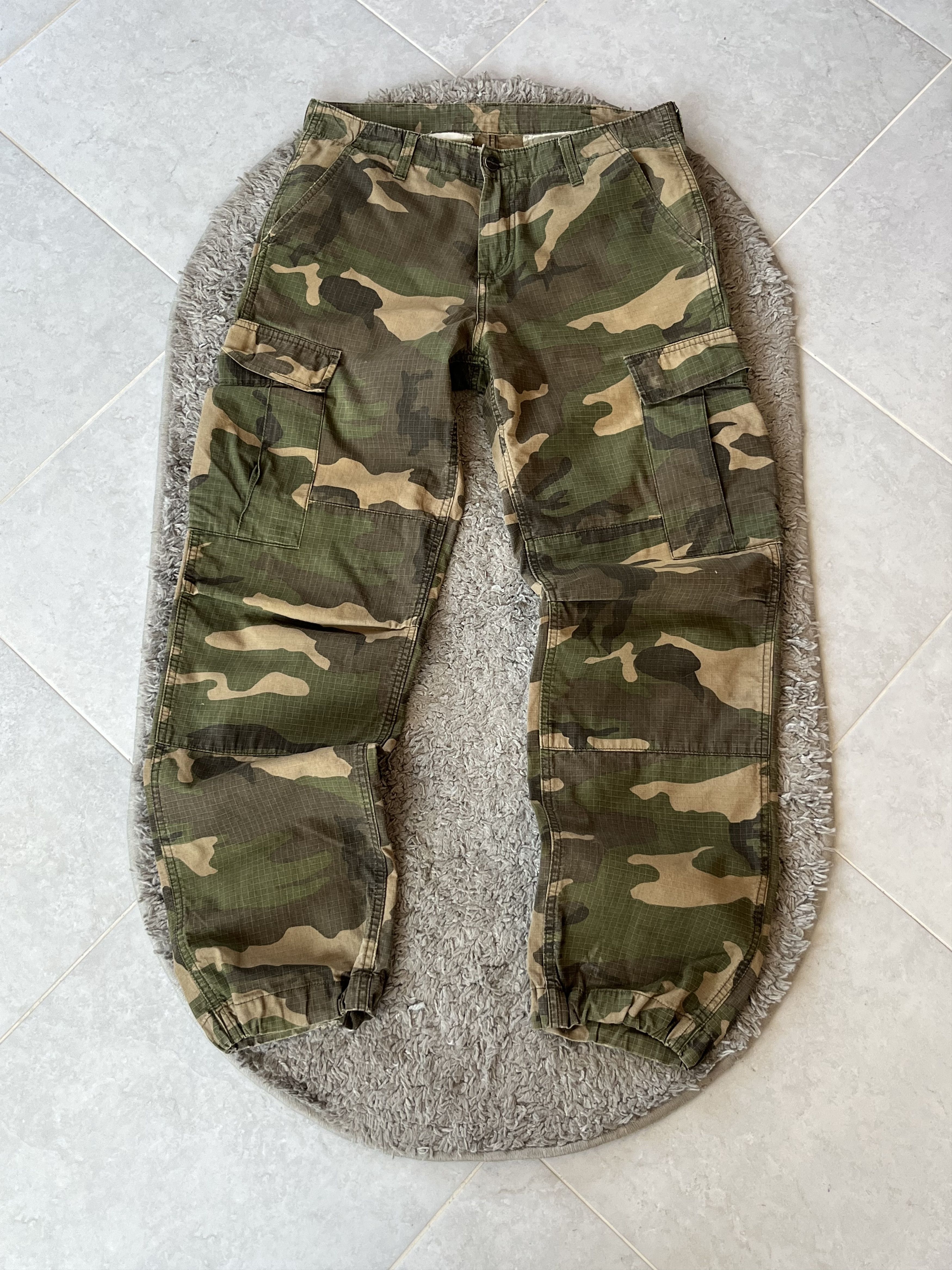 Carhartt Vintage Military Cargo Pants Carhartt Very Rare Y2K Style Size US 32 / EU 48 - 1 Thumbnail