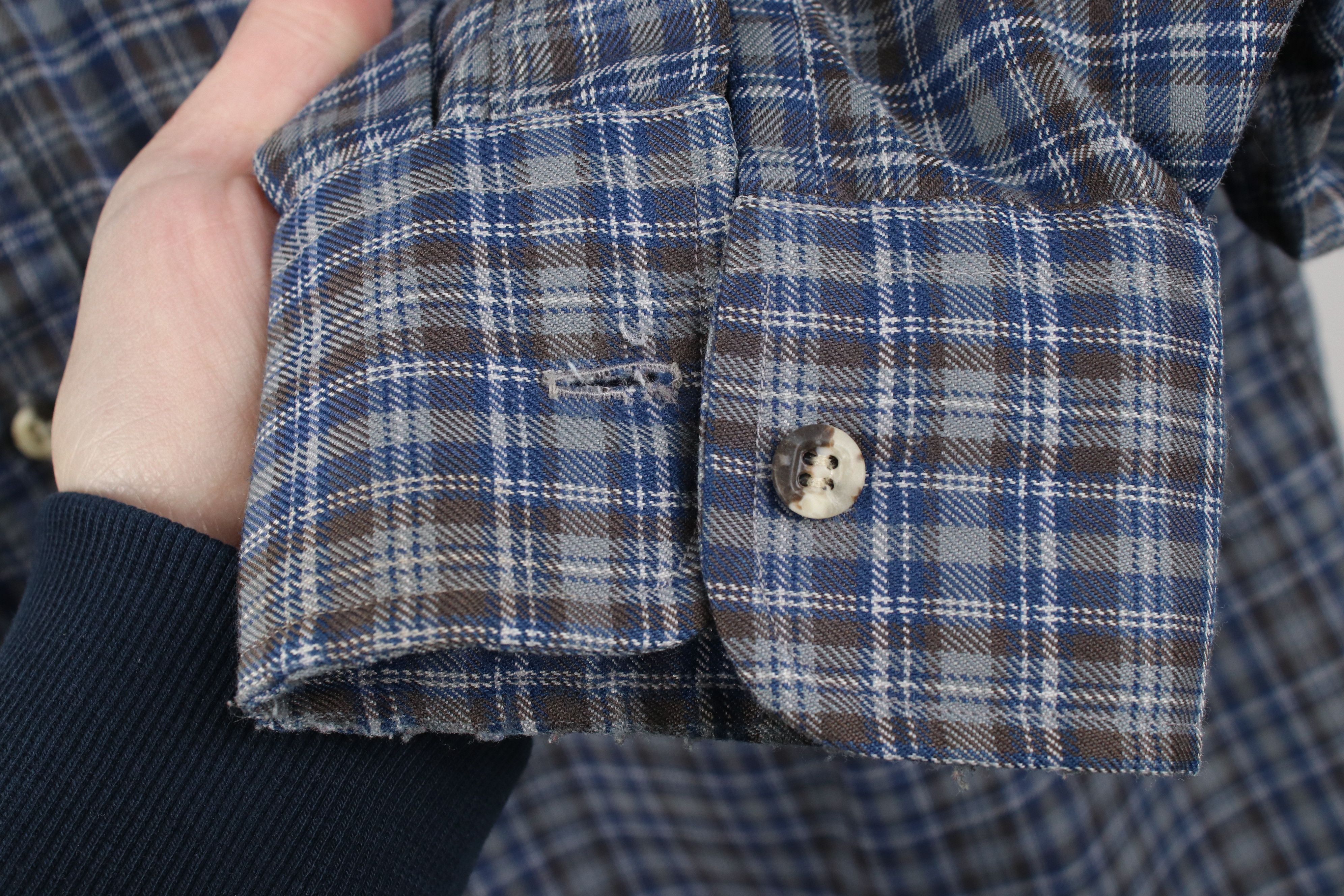 Vintage Vintage 70s Streetwear Collared Button Shirt Plaid USA Size US L / EU 52-54 / 3 - 5 Thumbnail