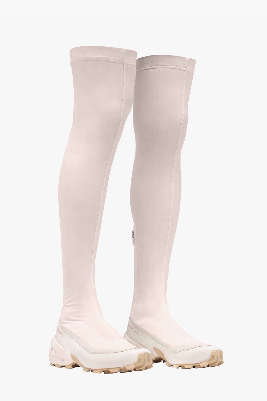 Maison Margiela × Salomon og1mm0625 Studded Sole Crosswader Sock Boots in Pink Size US 9 / EU 42 - 2 Thumbnail