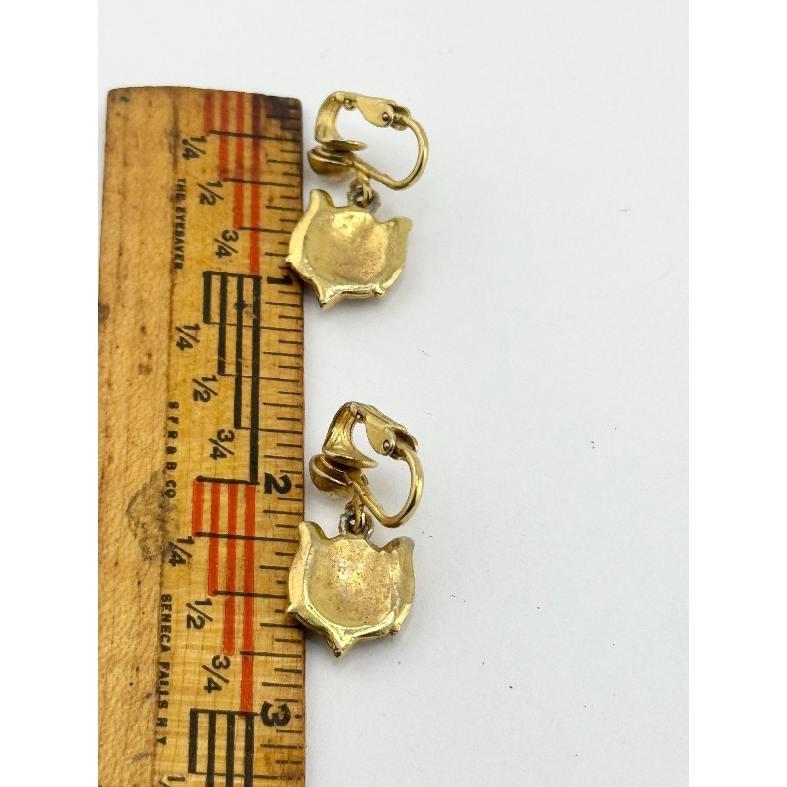 Vintage Vintage rhinestone king knight man dangle drop earrings Size ONE SIZE - 5 Thumbnail