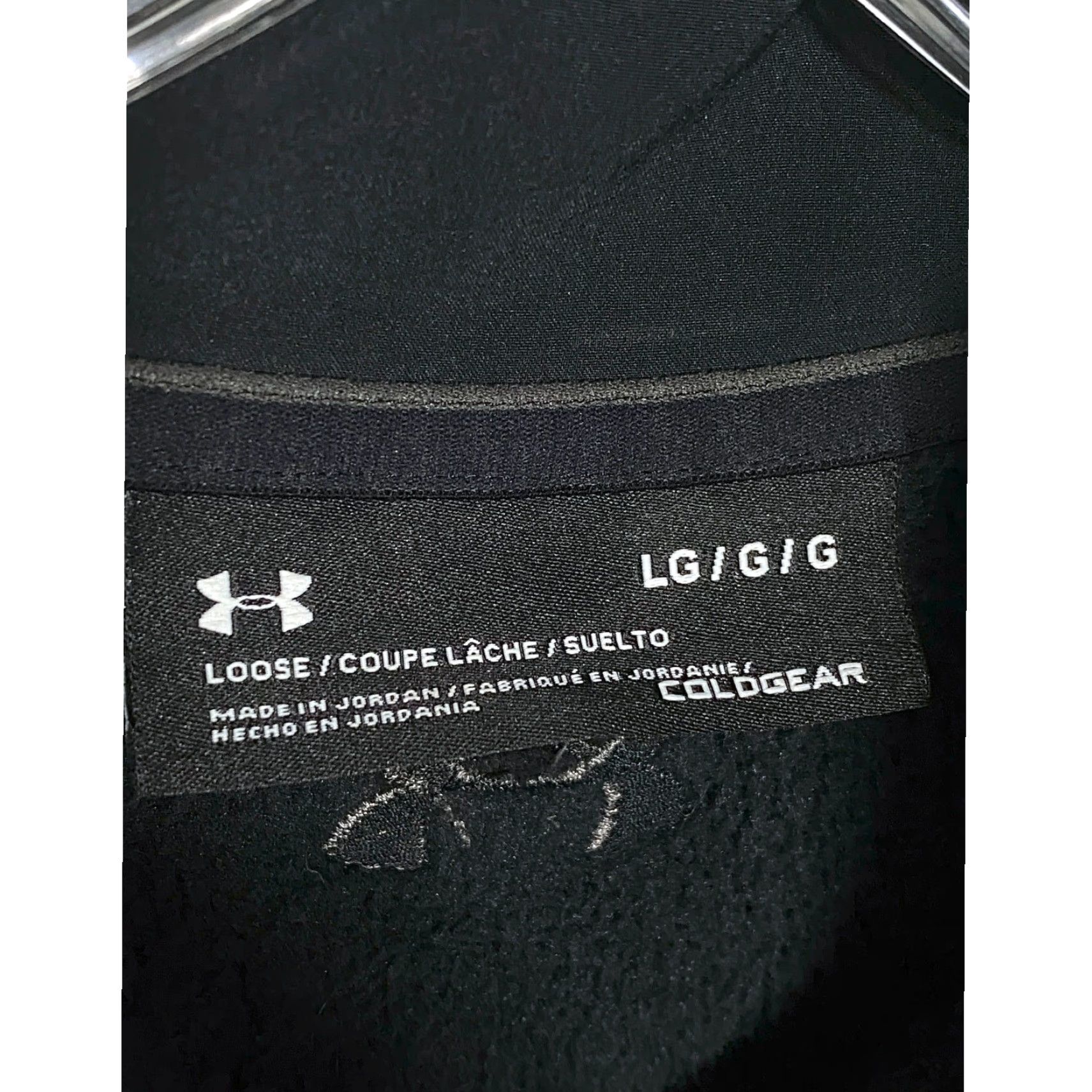 Under Armour Under Armour Loose Cold Gear Fleece Pullover Mens L Black Zip Pocket Snap Buttons 2 Zip 20.5" Pit to Pit 26.5" Length 26.5" Outdoor Sweatshirt Casual Size US L / EU 52-54 / 3 - 6 Thumbnail