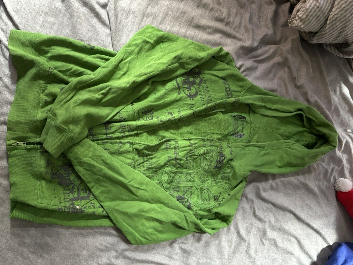 Carbon Distressed Y2K cross hoodie used good condition soze L fit M Size US L / EU 52-54 / 3 - 1 Thumbnail
