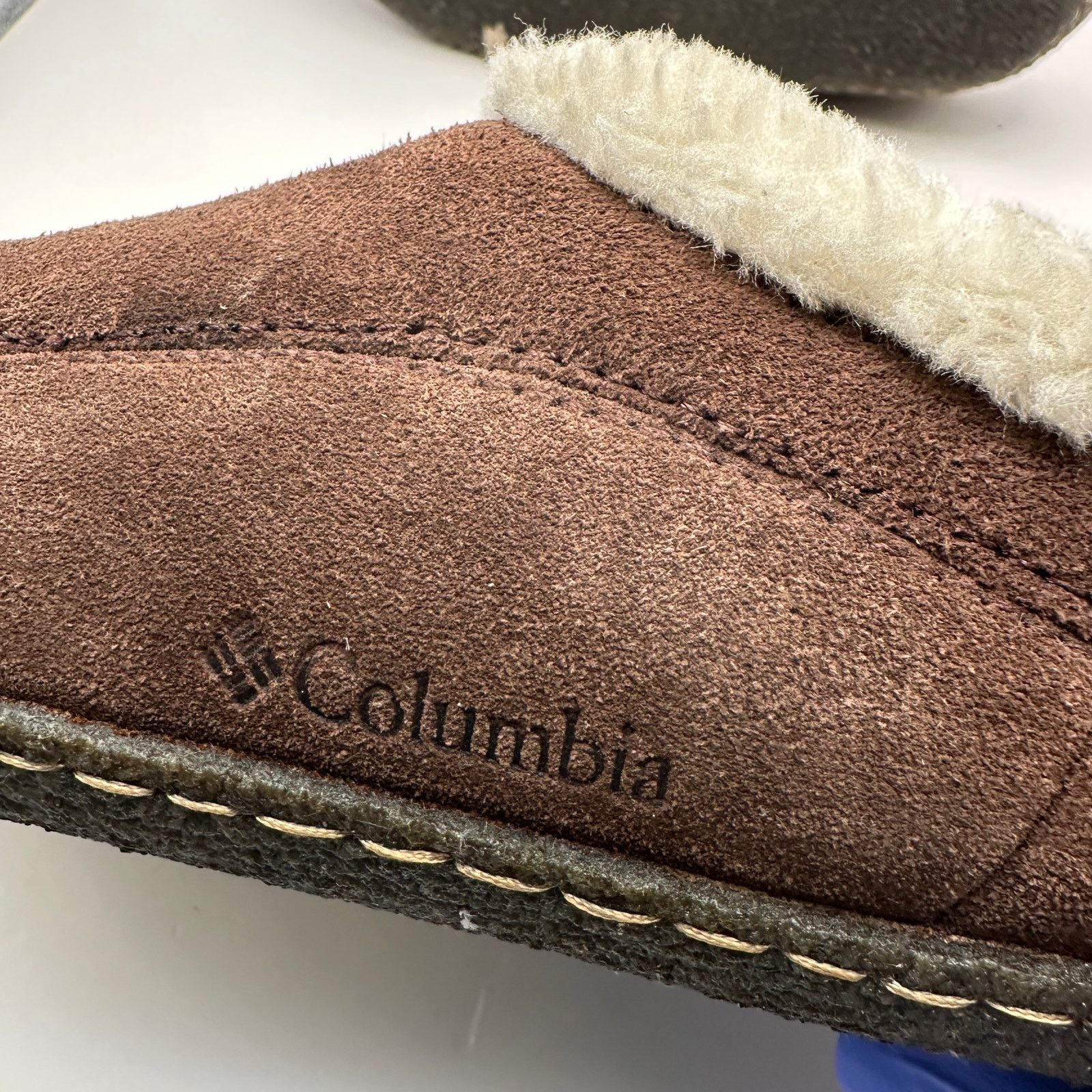 Columbia COLUMBIA Men's 7 Brown Sherpa Fur Clog Suede Size US 7 / EU 40 - 3 Thumbnail