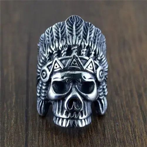 Jewelry Hip hop punk skeleton ring Size ONE SIZE - 1 Thumbnail