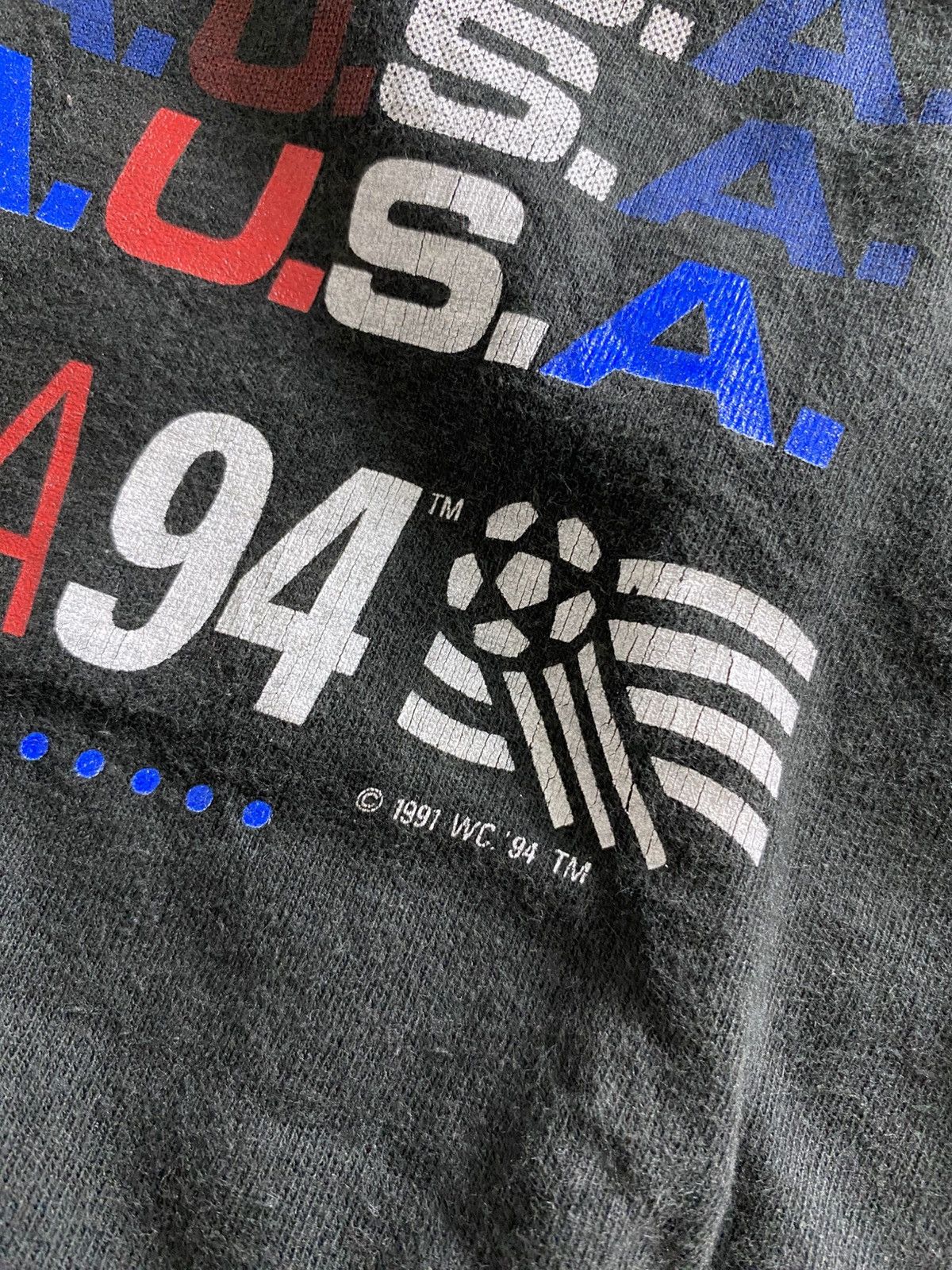 Vintage Vtg Tee World Cup USA 1994 Nutmeg Tag Size US M / EU 48-50 / 2 - 7 Thumbnail