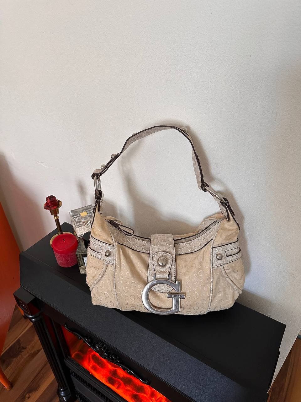 Guess Vintage rare Guess beige shoulder bag Size ONE SIZE - 4 Thumbnail