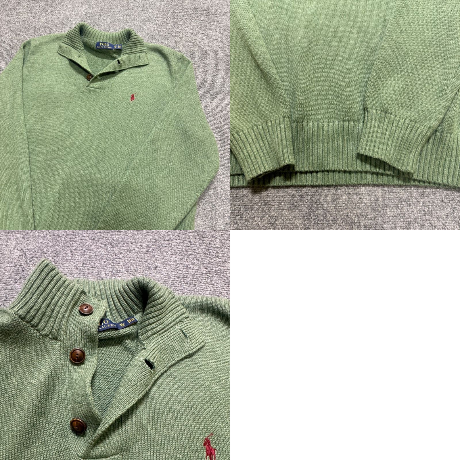 Polo Ralph Lauren VTG Polo Ralph Lauren Polo Shirt 1/4 Button Up Mens XL Green Collared Dress Attire Y2K 90s Mens Size US XL / EU 56 / 4 - 8 Thumbnail