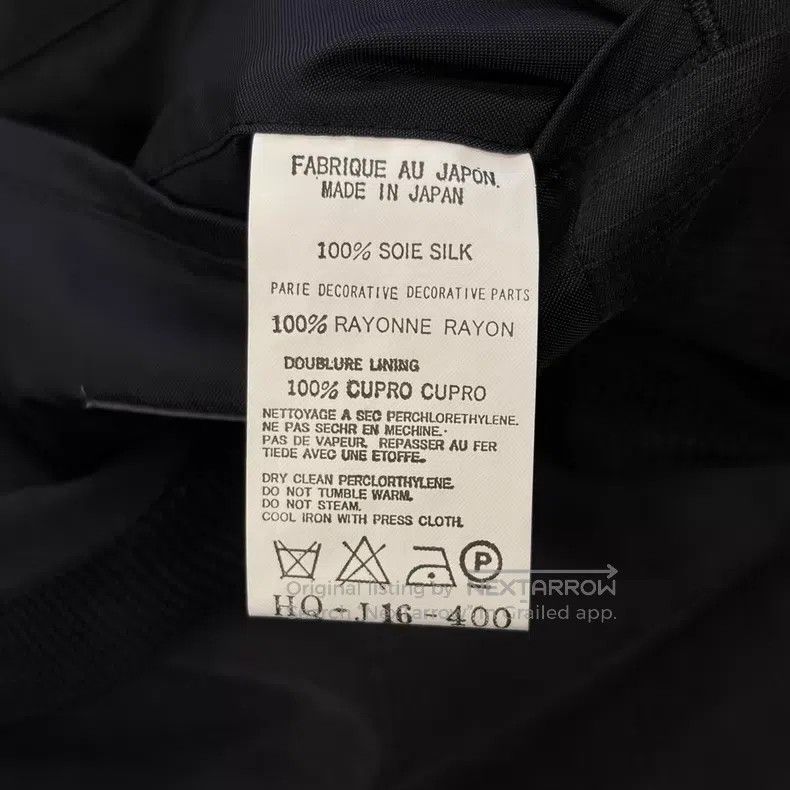 Yohji Yamamoto Yohji Yamamoto size 2 03 SS woven button silk blazer Size 36R - 8 Thumbnail