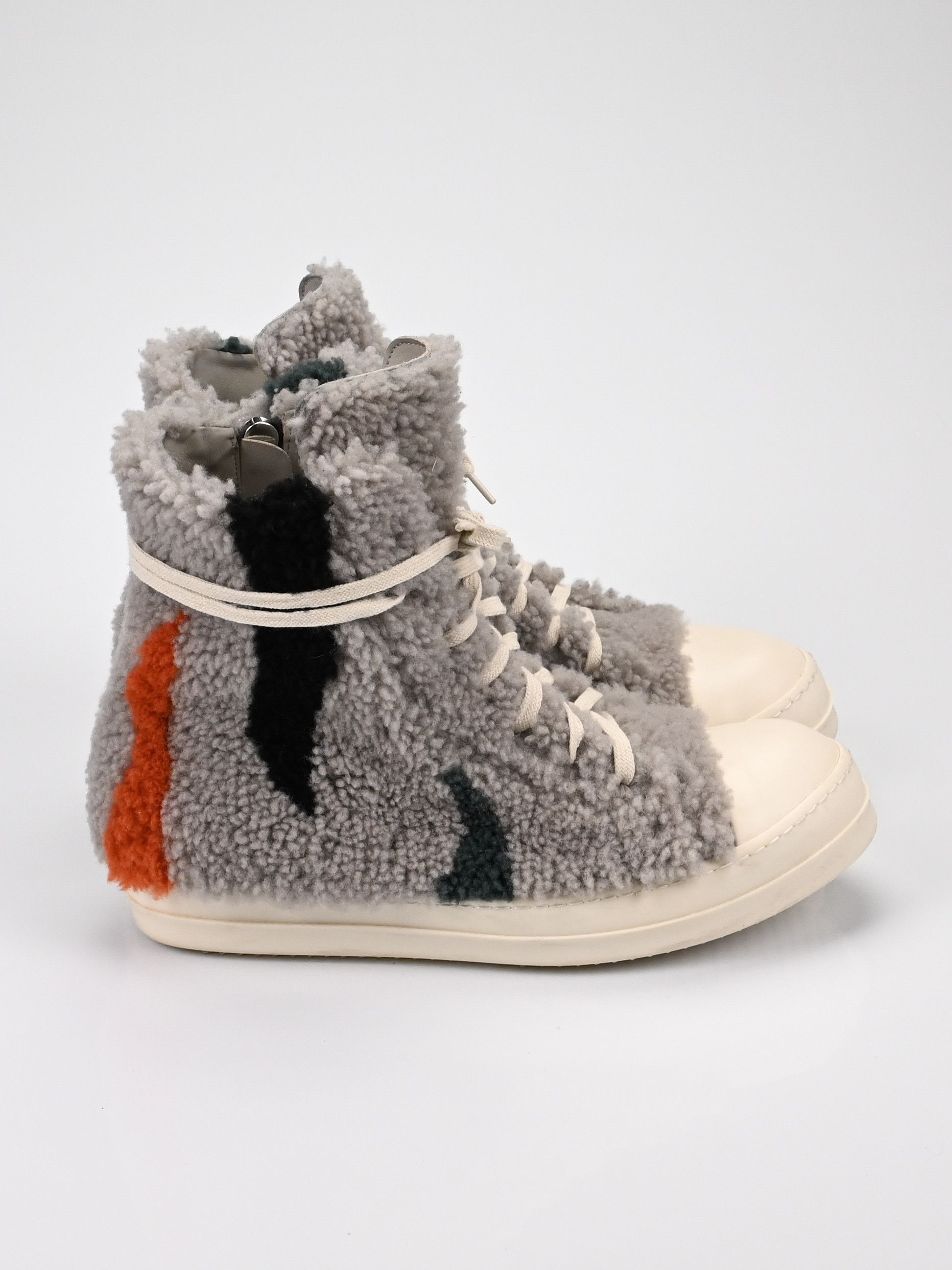 Rick Owens Shearling Zebra Ramones Size US 11 / EU 44 - 3 Thumbnail