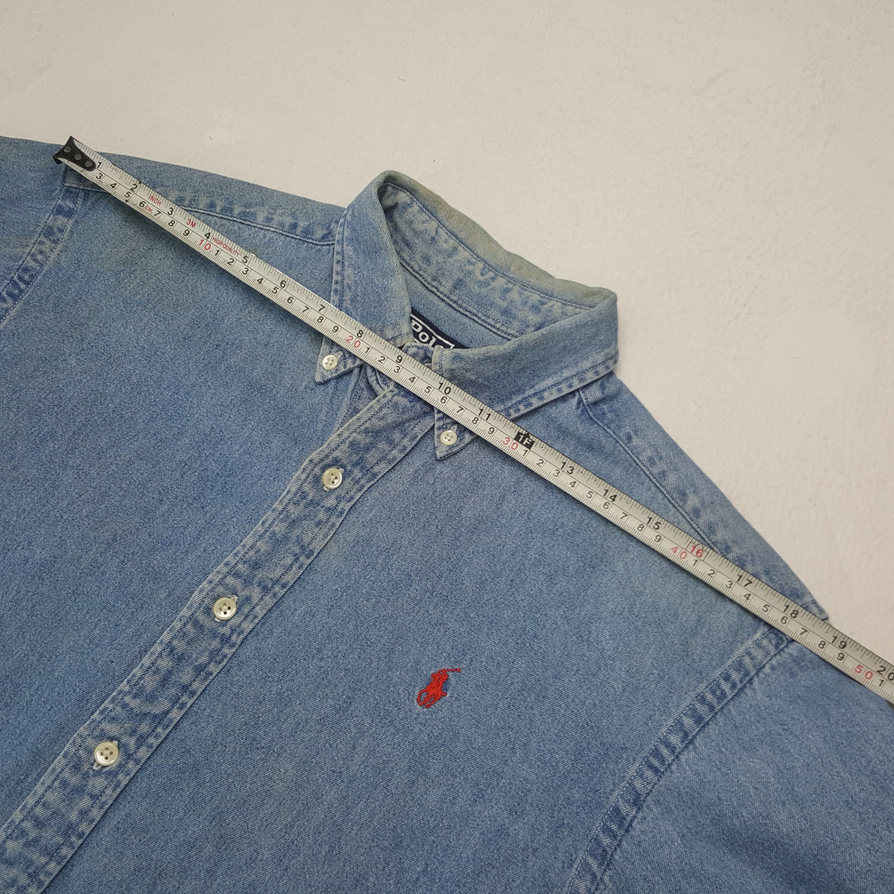 Polo Ralph Lauren × Vintage Vintage Polo Ralph Lauren American Denim Shirt C285N35 Size US M / EU 48-50 / 2 - 5 Thumbnail