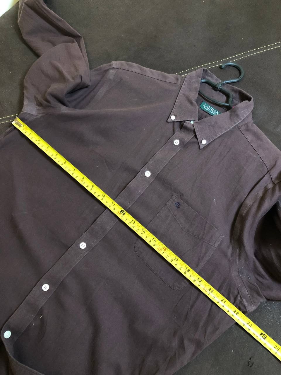 Polo Ralph Lauren Lauren Ralph Lauren Brown Military Utility Button Down Shirt Size US XL / EU 56 / 4 - 10 Thumbnail