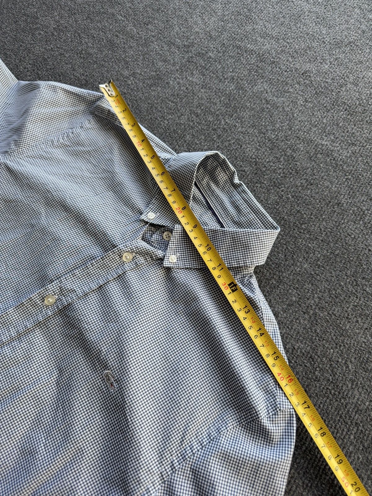 Lacoste Luxury 00s Lacoste Gingham Check Button Down Shirt Mens S Size US S / EU 44-46 / 1 - 17 Thumbnail