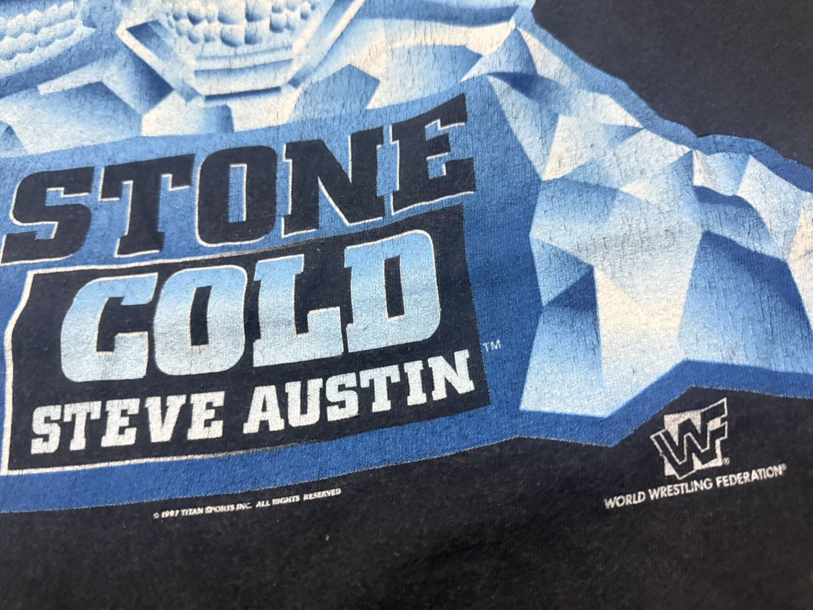 WWF Vintage 90s WWF Stone Cold T Shirt Size US M / EU 48-50 / 2 - 4 Thumbnail