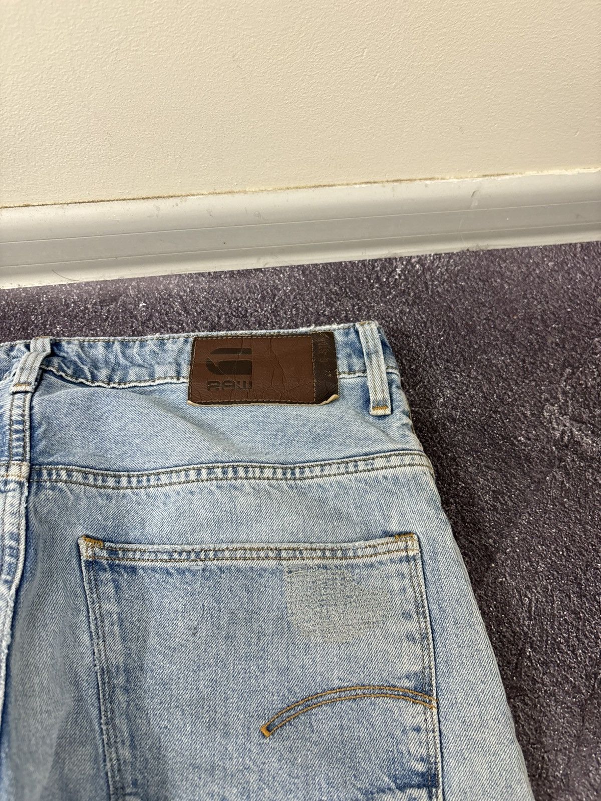 G-Star Vintage G-Star Raw Restored Arc Relaxed Tapered Denim Jeans Size US 32 / EU 48 - 21 Thumbnail