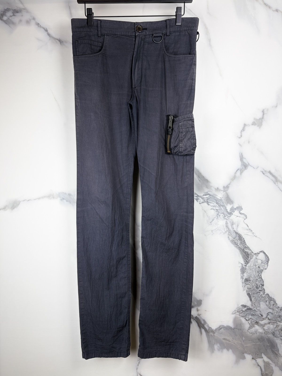 Raf Simons SS03 Raf Simons Consumed Runway Ma-1 Cargo Pocket Pants Size US 30 / EU 46 - 2 Thumbnail