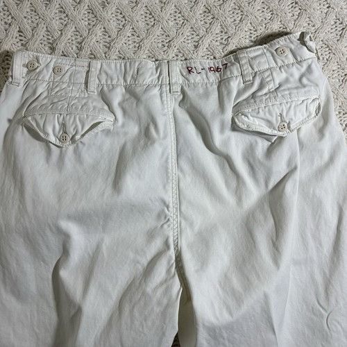 Polo Ralph Lauren VTG Polo Ralph Lauren Silky Cotton Chino Pants in Snow-White Size US 36 / EU 52 - 1 Thumbnail
