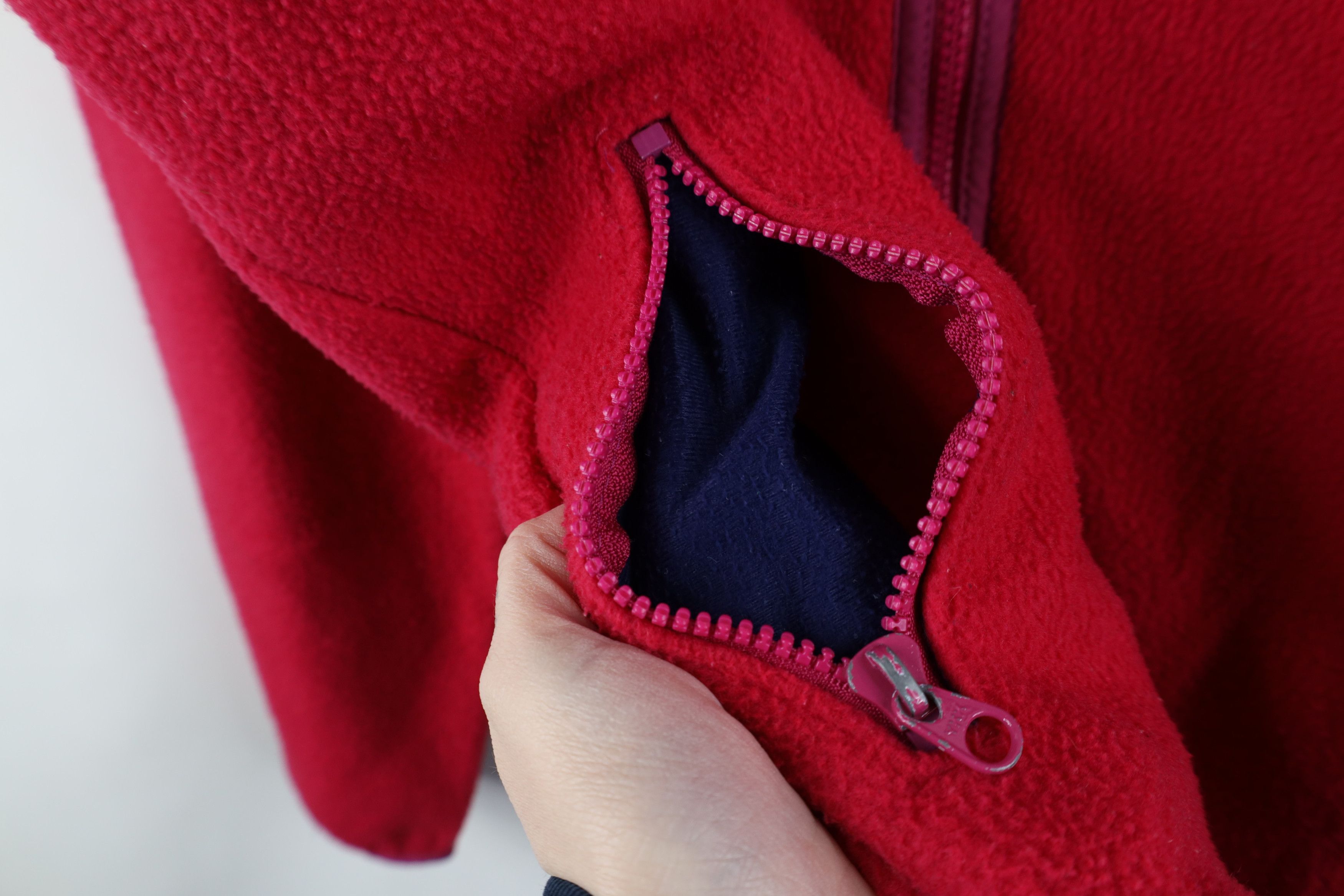 L.L. Bean Vintage 90s LL Bean Script Fleece Full Zip Jacket USA Pink Size M / US 6-8 / IT 42-44 - 9 Thumbnail