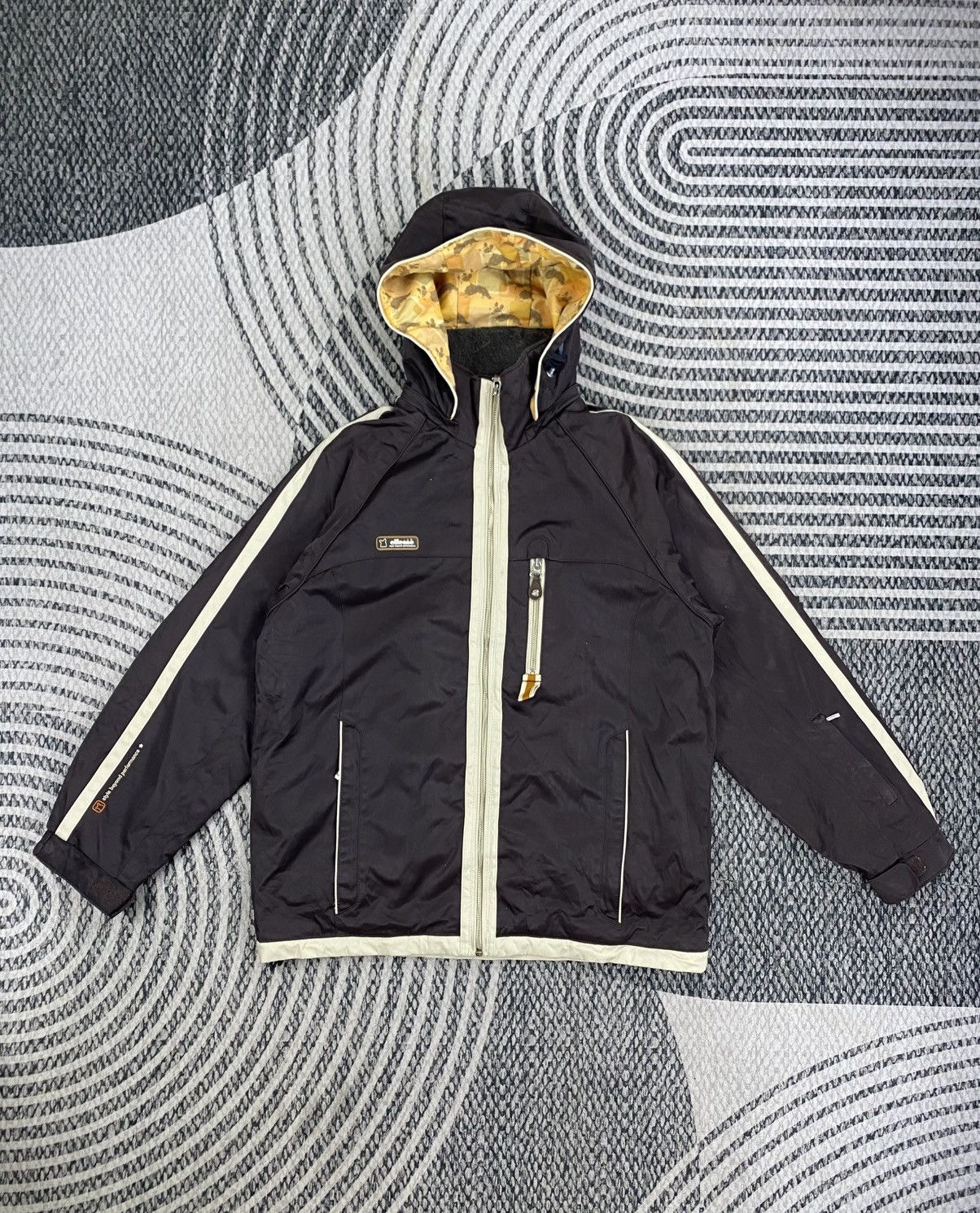 Vintage Ellesse Dark Brown Hooded Jacket