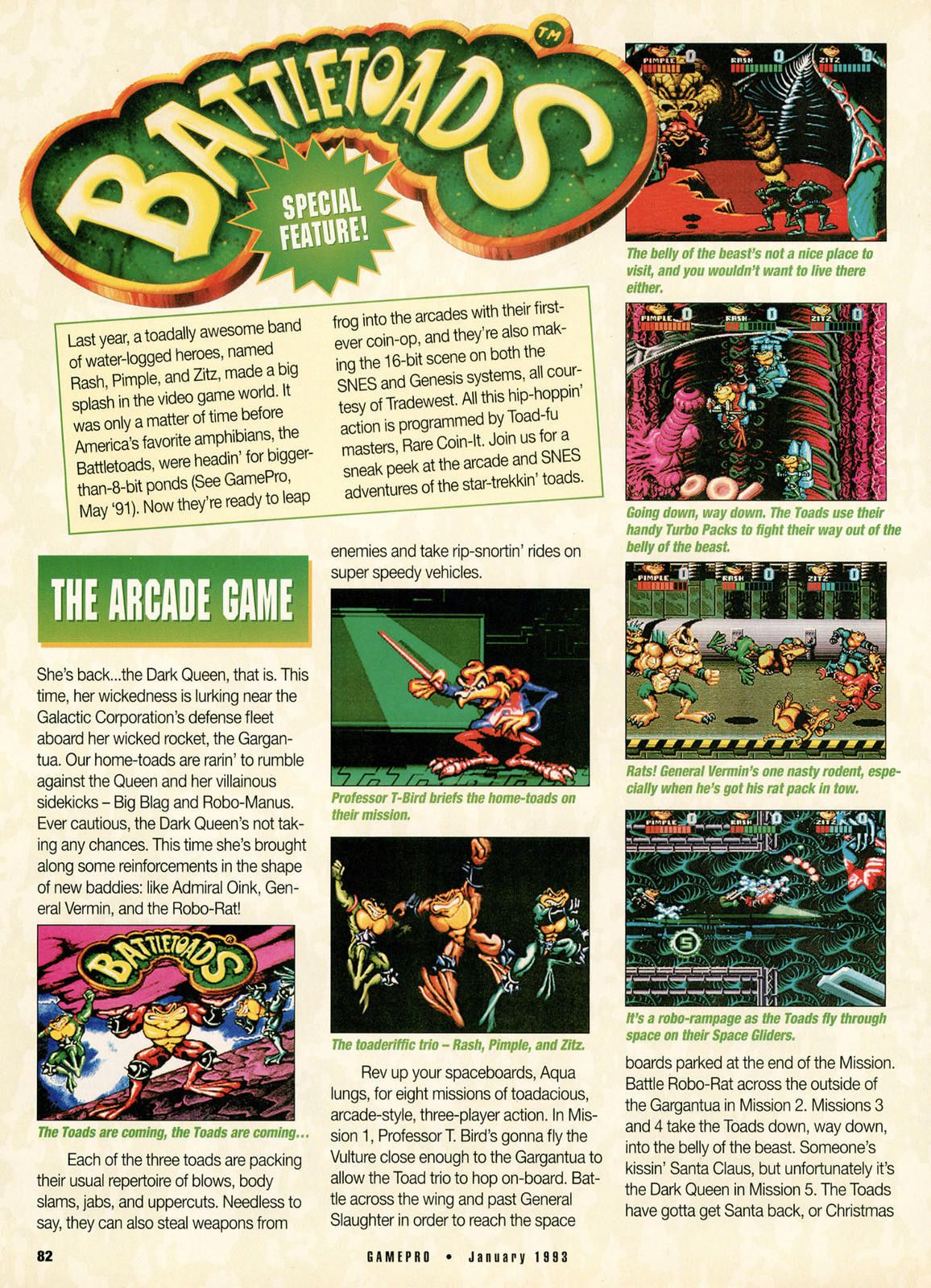 Designer Vtg 1993 GamePro Magazine Battletoads Cover Street Fighter Size ONE SIZE - 8 Thumbnail