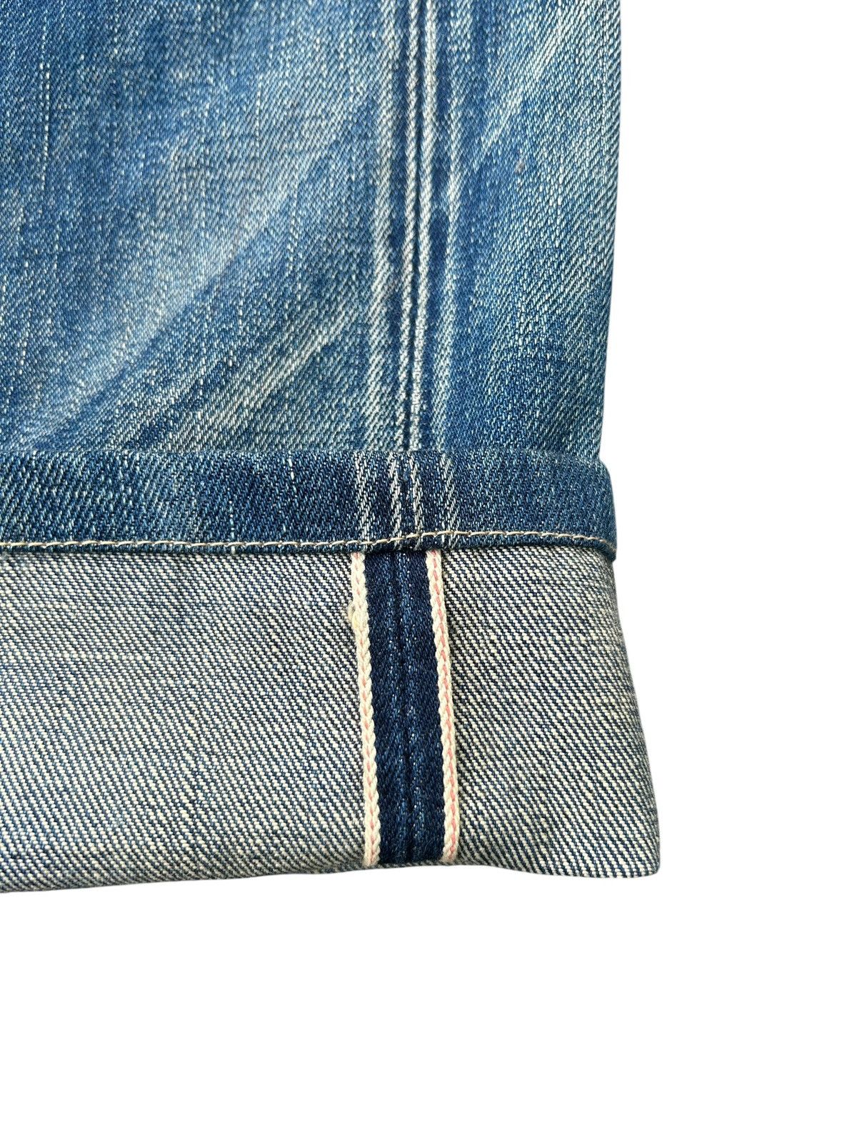 Kapital Vintage Levis Big E Selvedge Distressed Denim Jeans Size US 30 / EU 46 - 4 Thumbnail