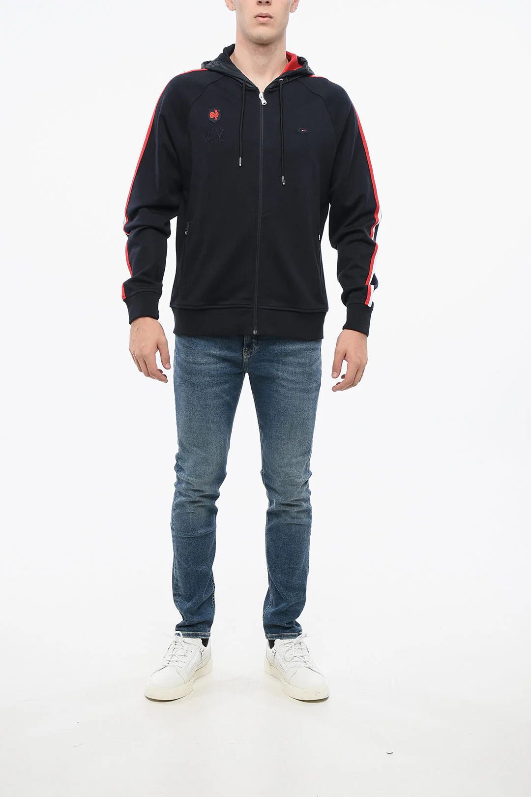 Eden Park og1mm0426 Cotton Sweatshirt in Blue Size US XL / EU 56 / 4 - 4 Thumbnail