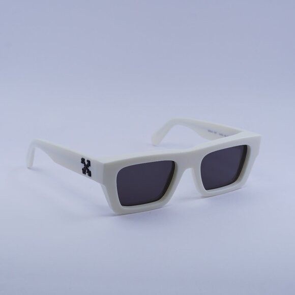 Off-White OERI140 TROY 0164 Rectangle Sunglasses – White/Brown New Off-White OERI140 TROY 0164 White/Brown 55-18-145  main image 2