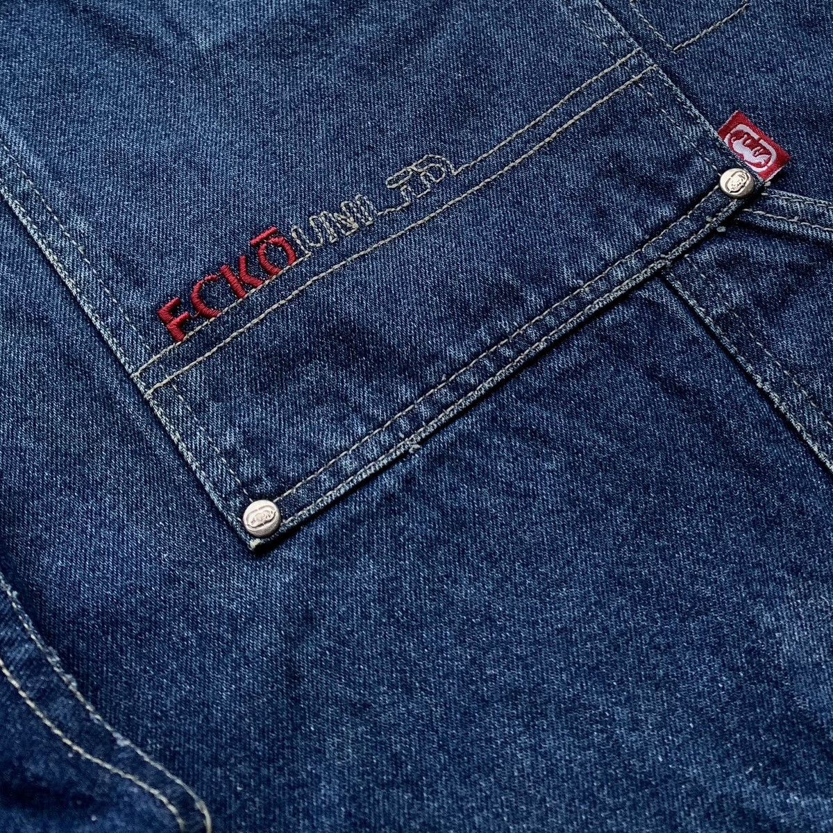 Ecko Unltd. × JNCO × Vintage Rare 1990s Ecko Unltd "Hidden Loot" Baggy Jorts Jeans Size US 36 / EU 52 - 11 Thumbnail