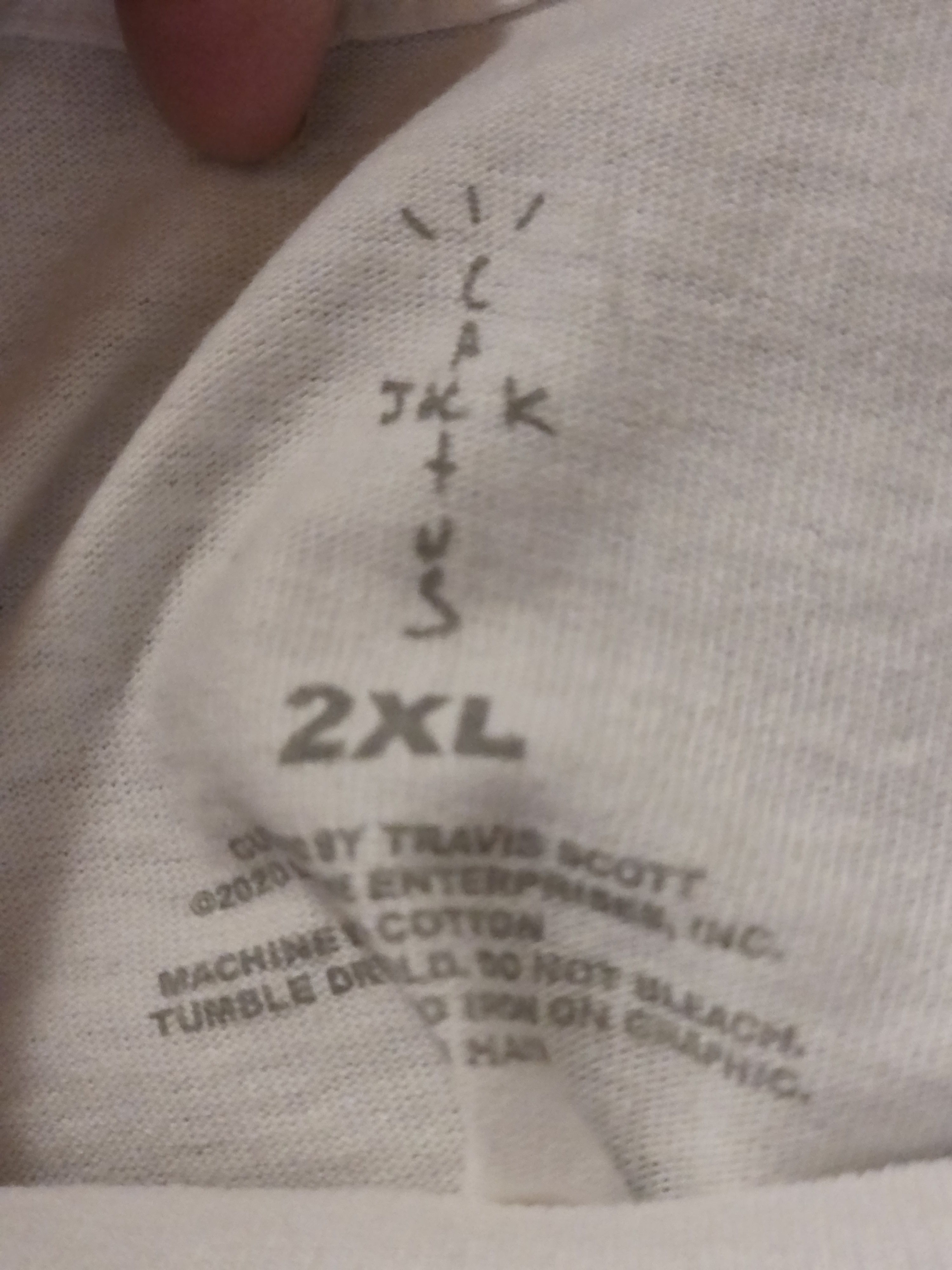 Travis Scott Cactus Jack pocket logo tee Size US XXL / EU 58 / 5 - 1 Thumbnail