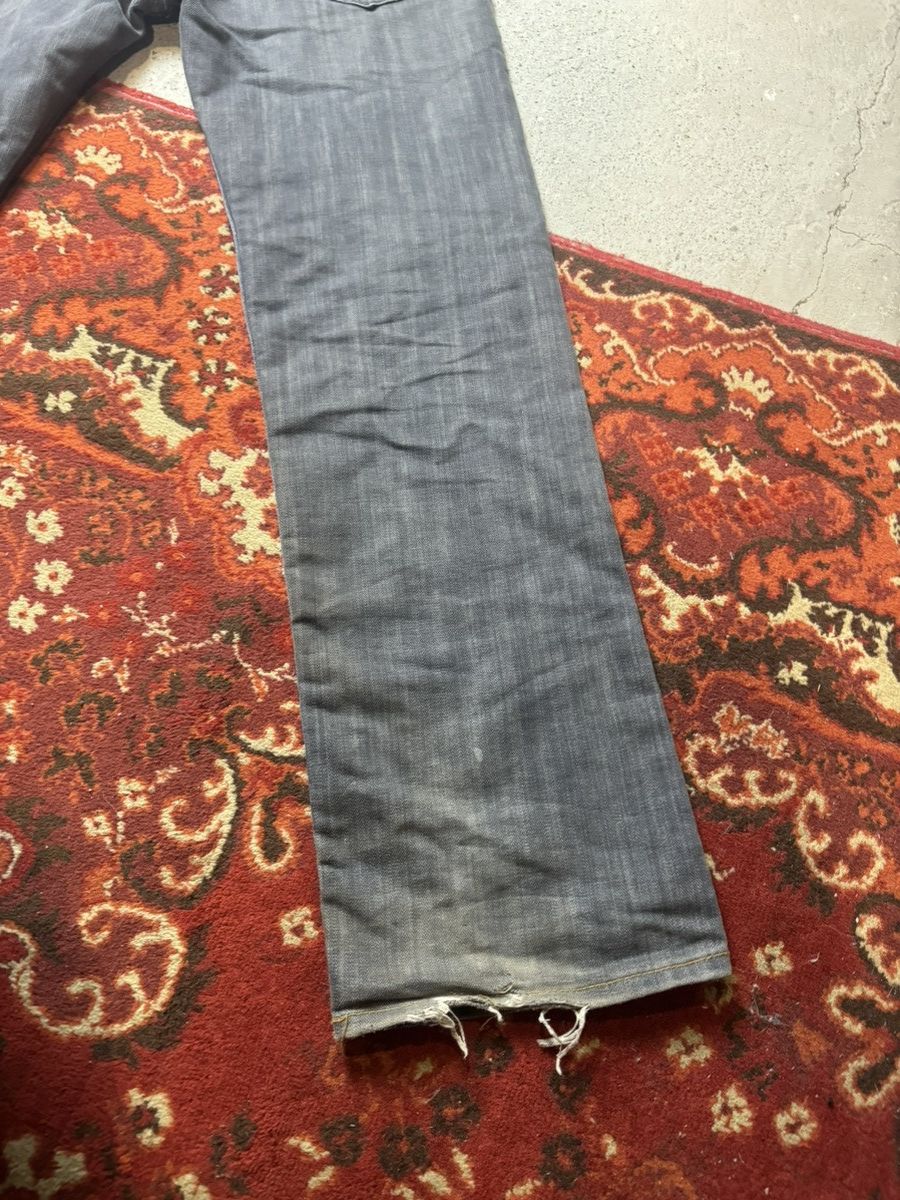 Japanese Brand × Vintage Vintage Y2K Boss Antique Embroidered Logo Baggy Denim Pants Size US 33 - 9 Thumbnail