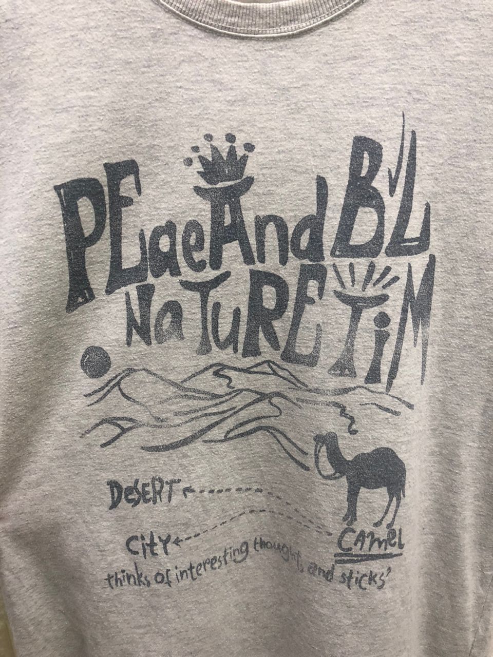 Vintage vintage peae and bl naturetim camel T shirt Size US L / EU 52-54 / 3 - 6 Thumbnail