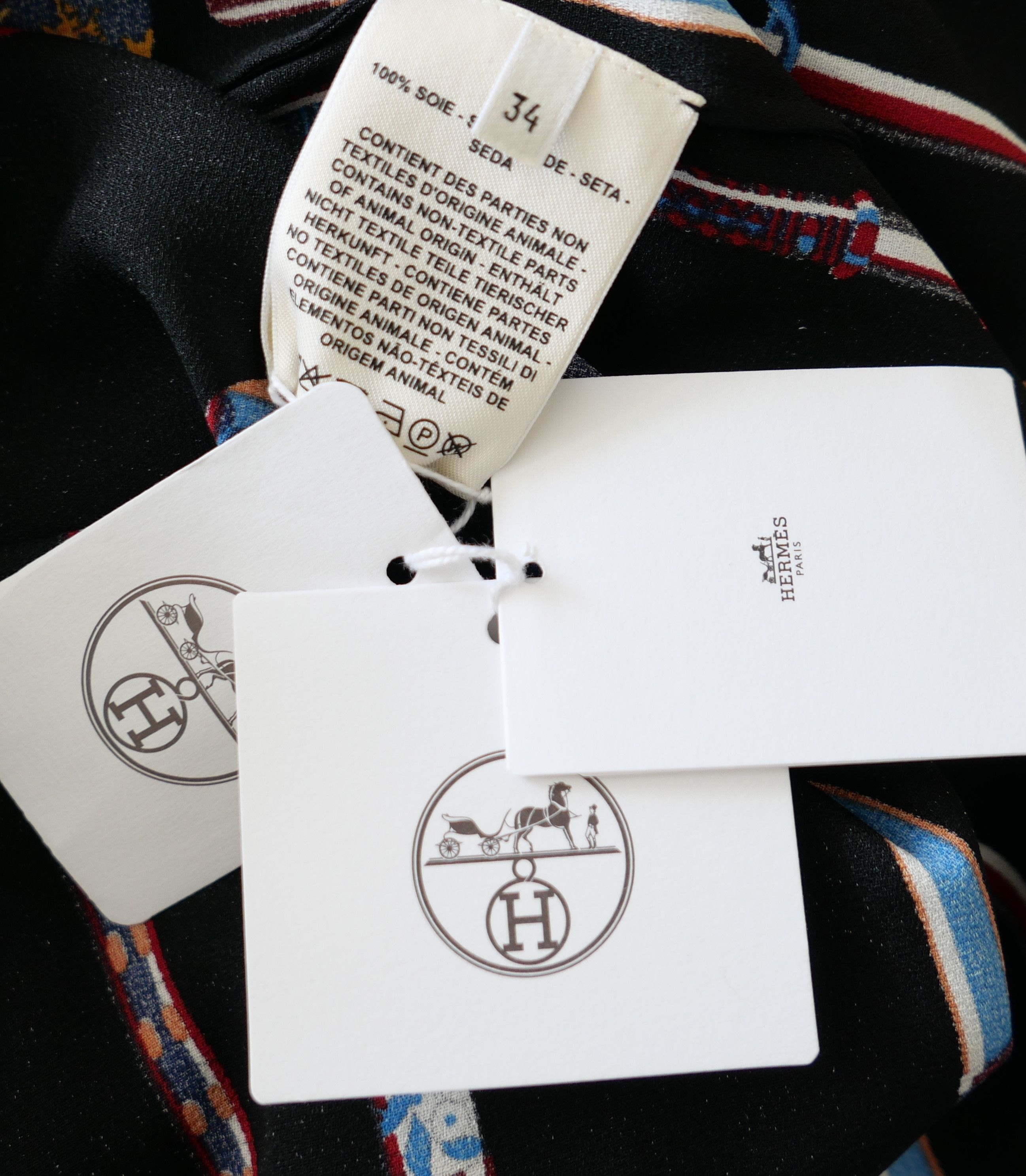Hermes Hermes Fall 2012 Les Cannes Print Twillaine Silk Shirt Dress Size XS / US 0-2 / IT 36-38 - 6 Thumbnail