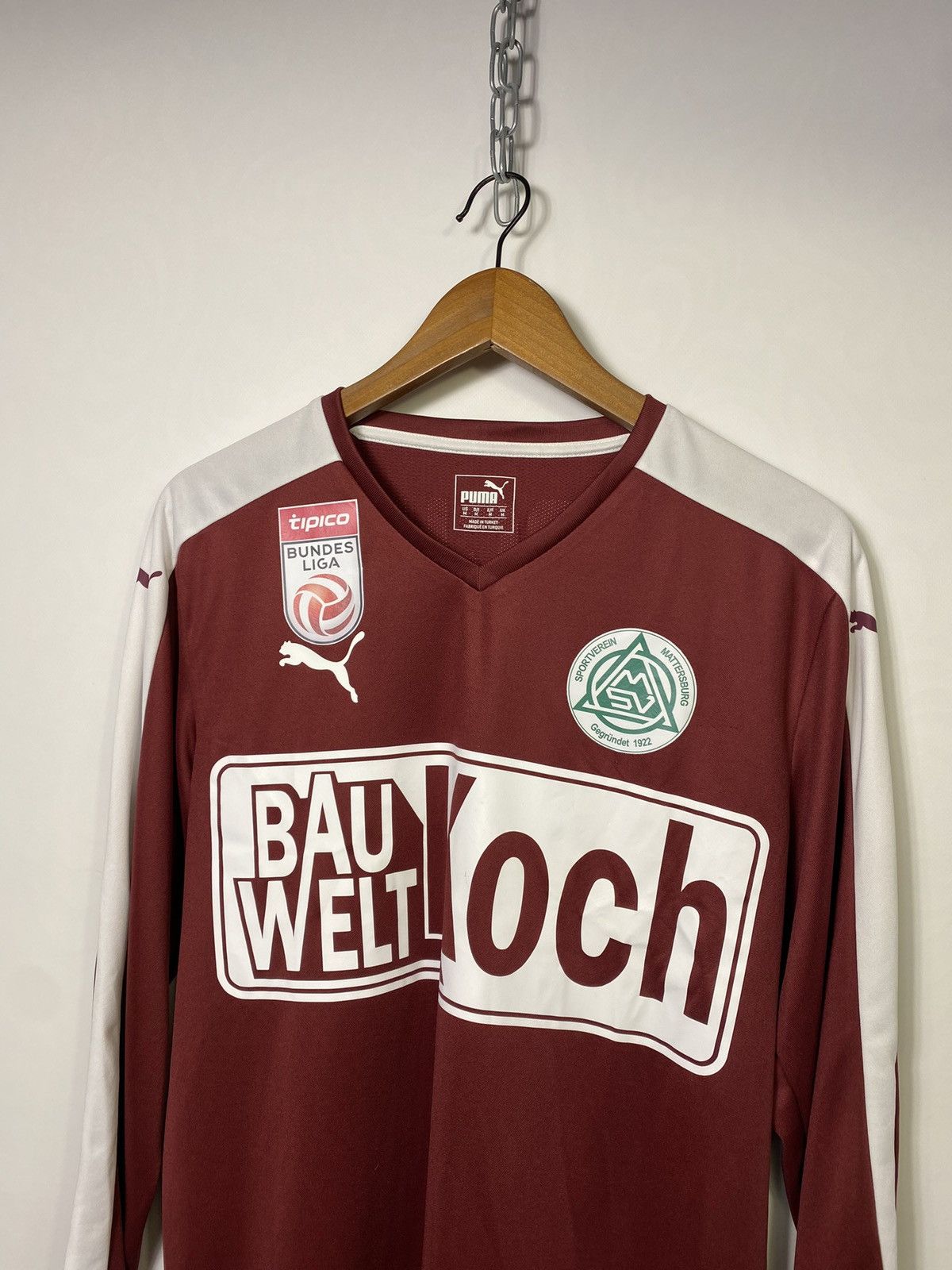 Puma Sv Mattersburg 2018 Michael Lercher Match Worn Jersey Size US M / EU 48-50 / 2 - 4 Thumbnail