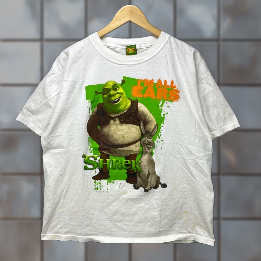 Sears VINTAGE Shrek 2 Movie Promo T Shirt XL Men White I'm All Ears 2004 Size US XL / EU 56 / 4 - 1 Thumbnail