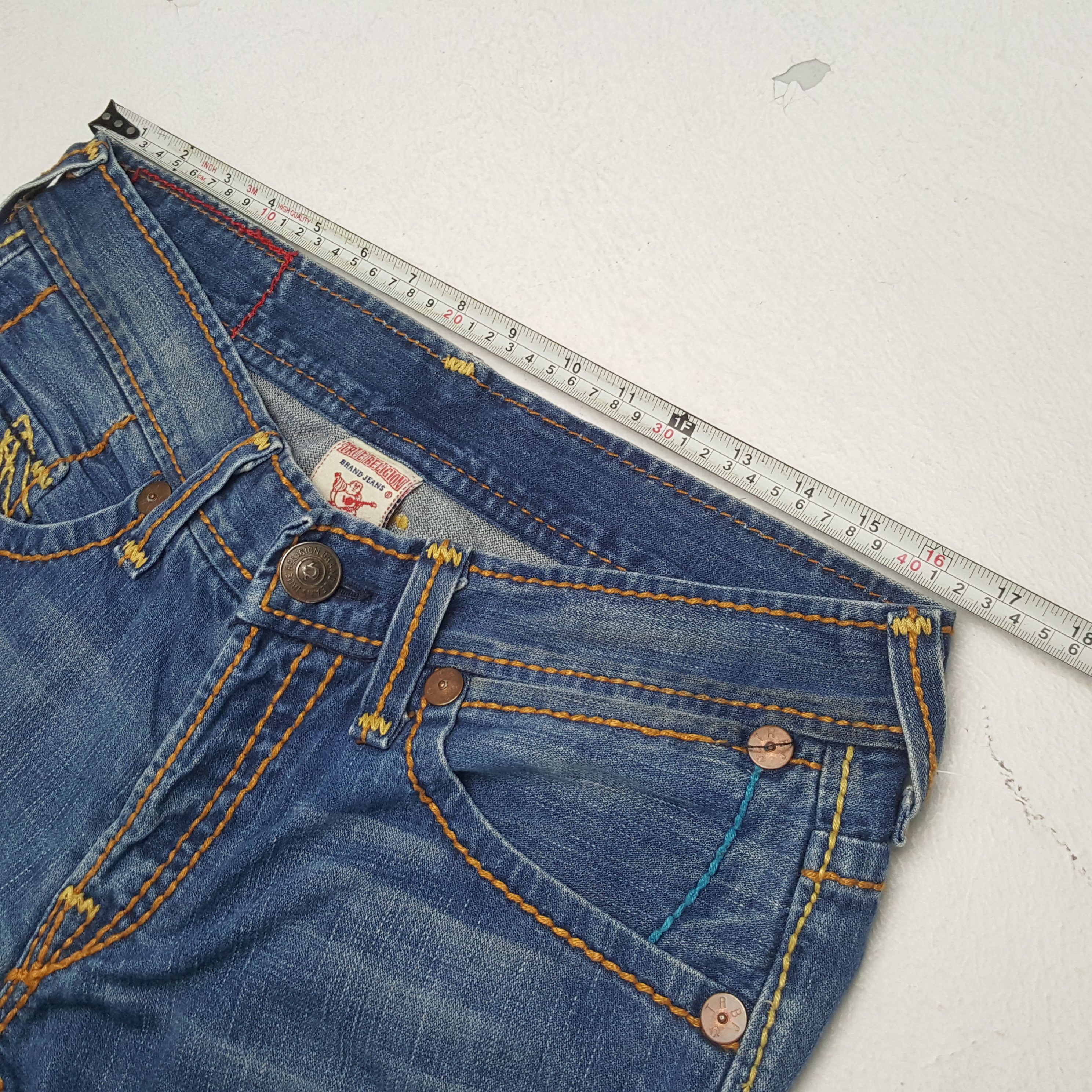 True Religion × Vintage TRUE RELIGION Streetwear Style Billy Giant Big T Jeans Size US 33 - 7 Thumbnail