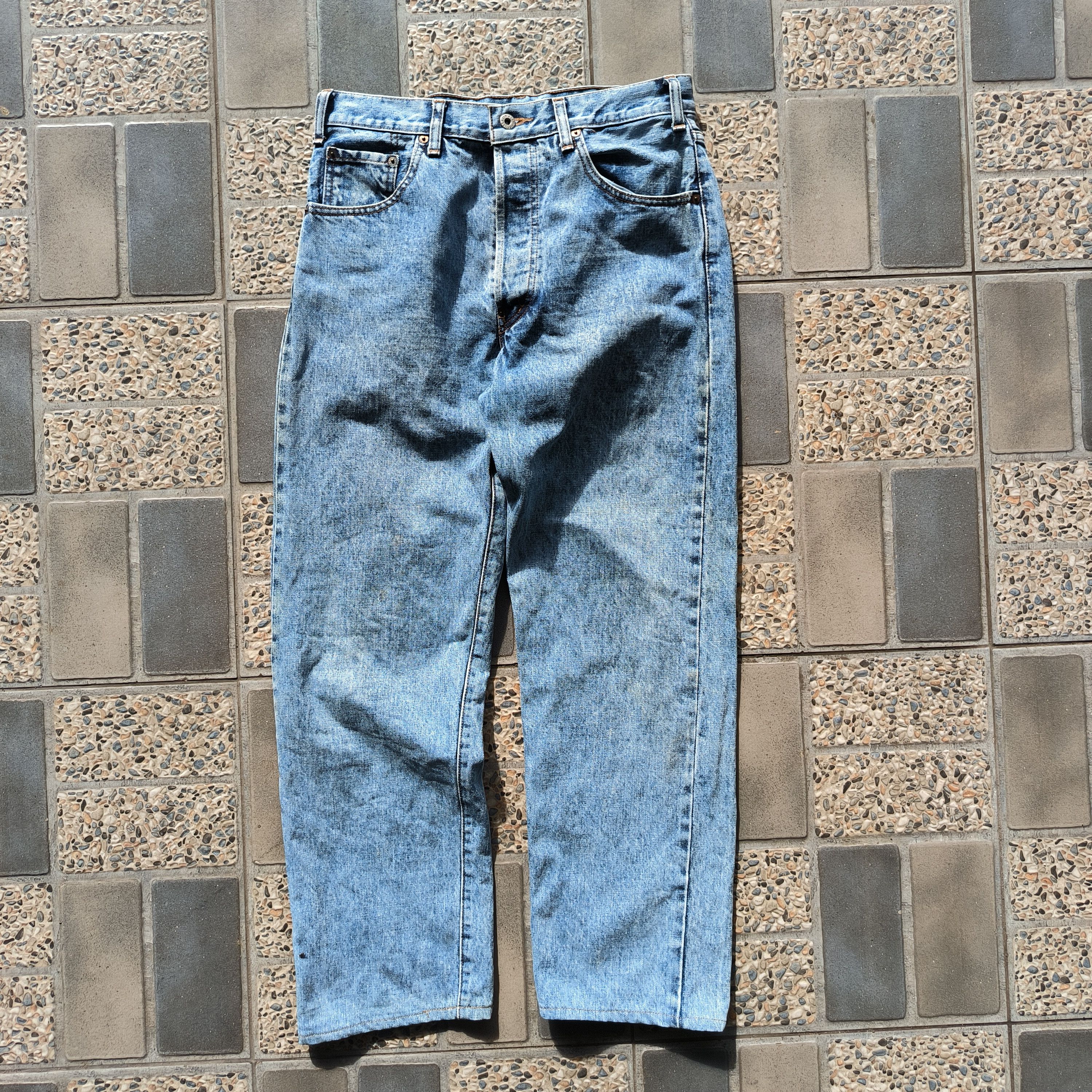 Levi's Vintage 1980s Levis 701XX Big E Selvedge Jeans Size US 30 / EU 46 - 8 Thumbnail